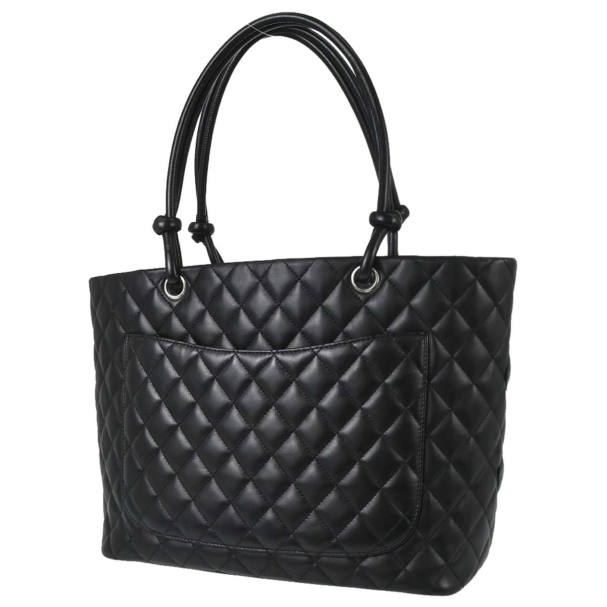 Chanel 2003 - 2004 Black Calfskin Cambon Ligne Tote Handbag