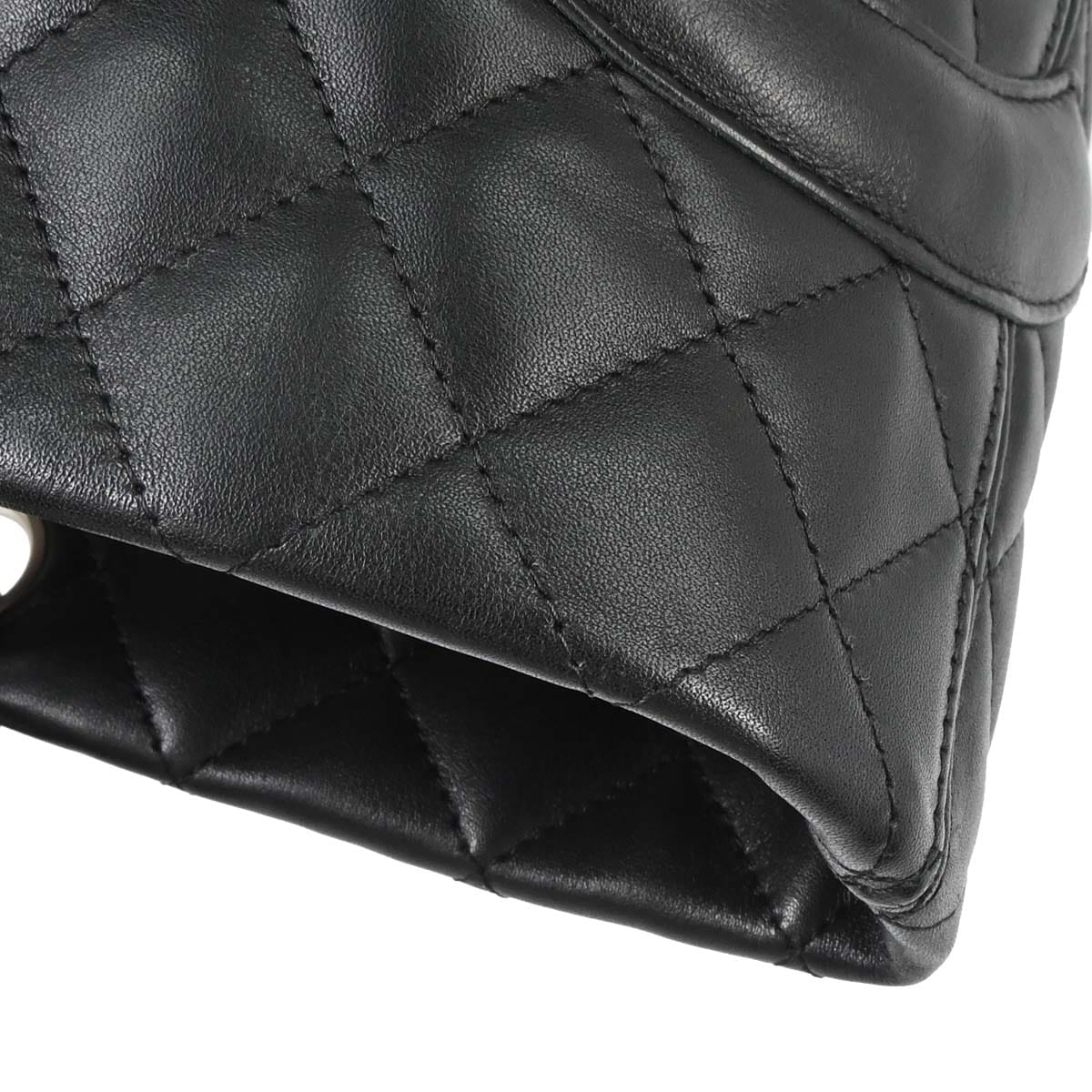 Chanel 2003 - 2004 Black Calfskin Cambon Ligne Tote Handbag