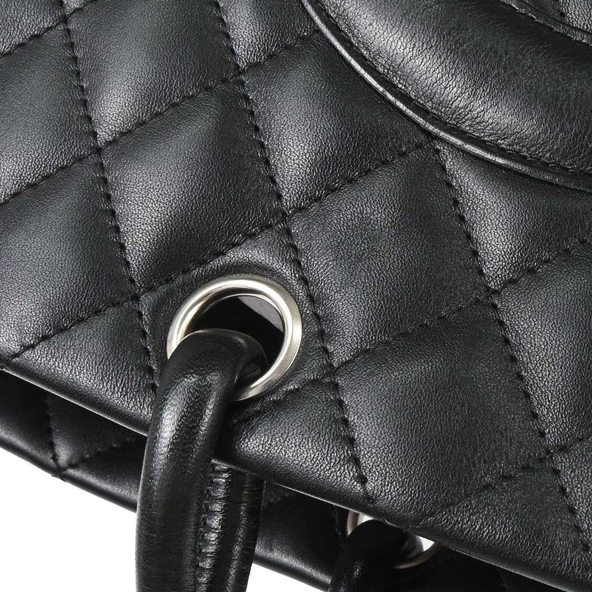 Chanel 2003 - 2004 Black Calfskin Cambon Ligne Tote Handbag