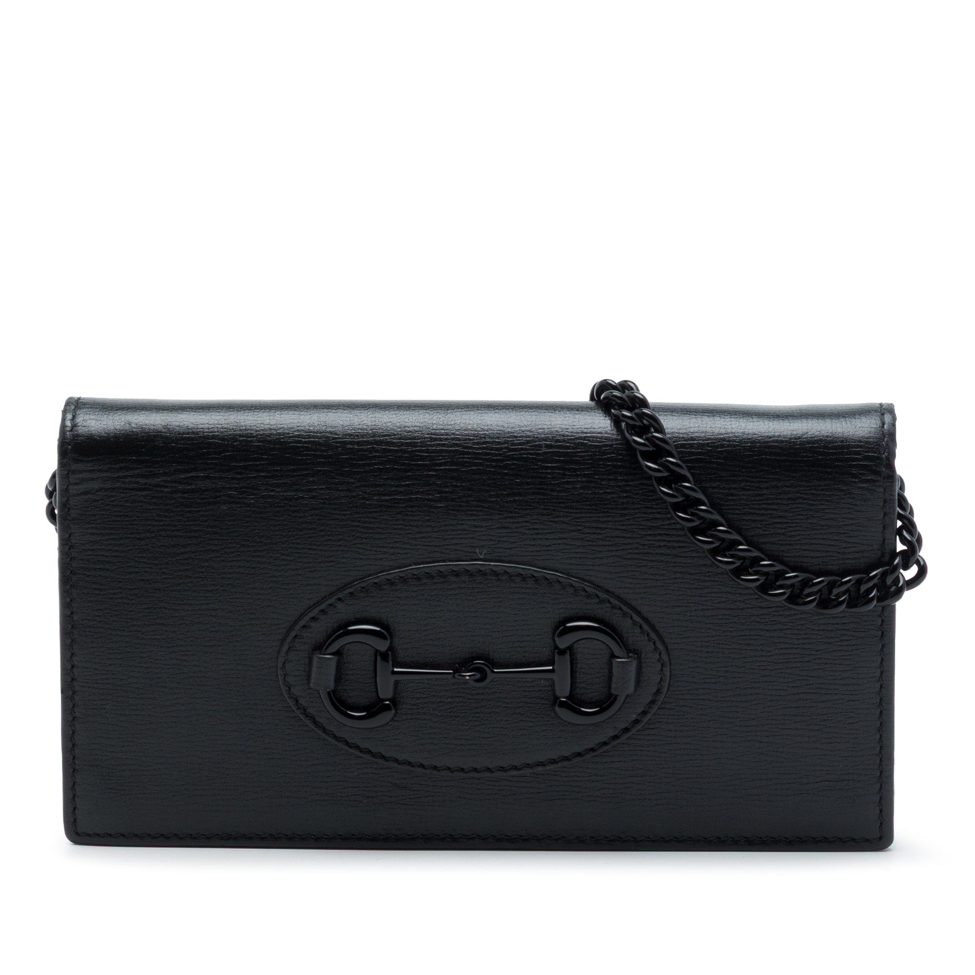 Gucci Calfskin Horsebit 1955 Monochrome Wallet on Chain