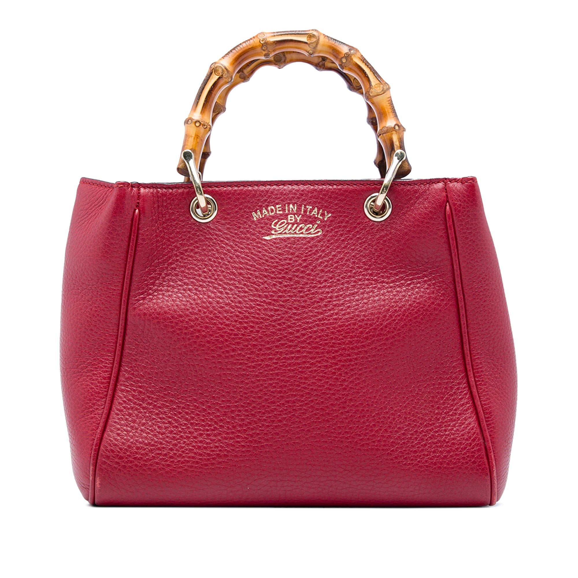 Gucci Mini Calfskin Bamboo Shopper Satchel