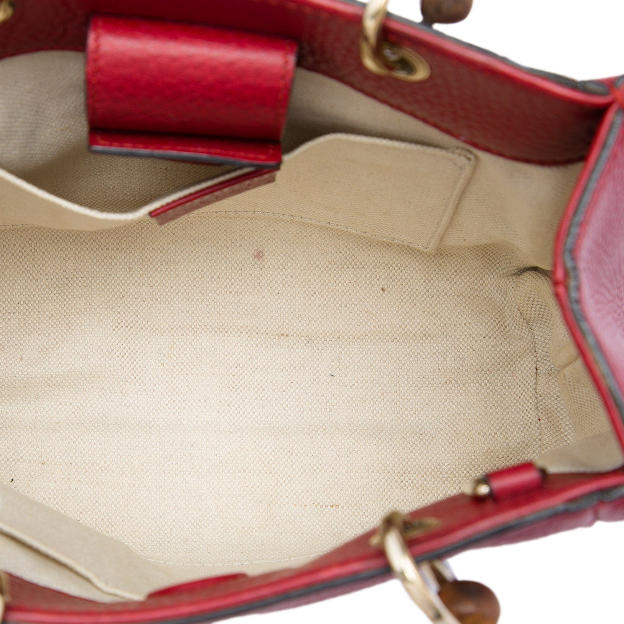Gucci Mini Calfskin Bamboo Shopper Satchel