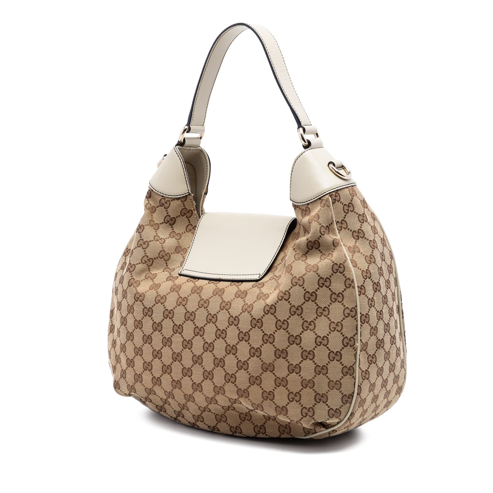 Gucci Medium GG Canvas Emily Flap Satchel