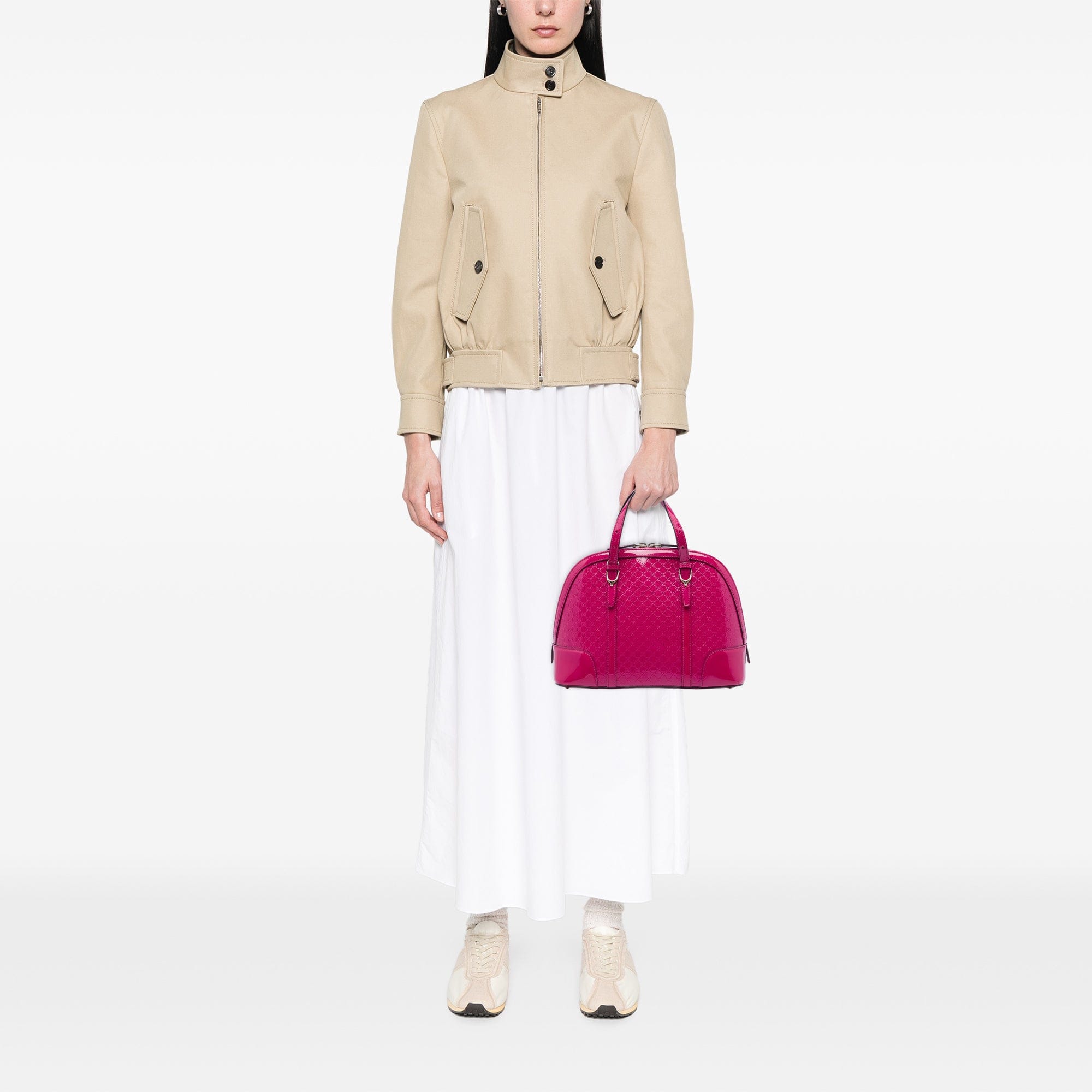 Gucci Small Microguccissima Patent Nice Dome Satchel