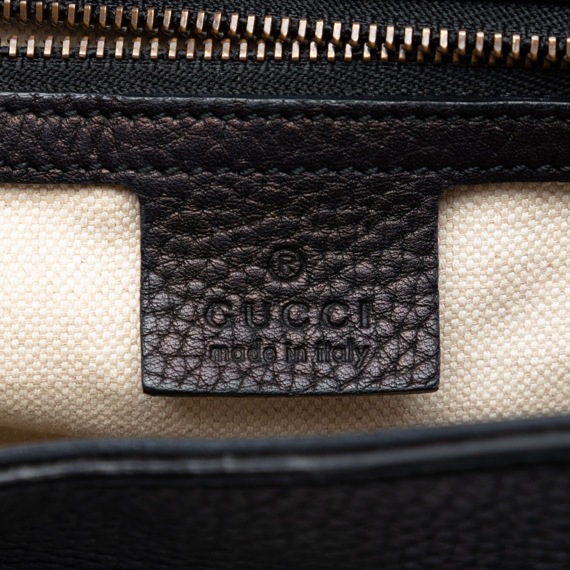 Gucci Small GG Marmont Grained Calfskin Top Handle Satchel