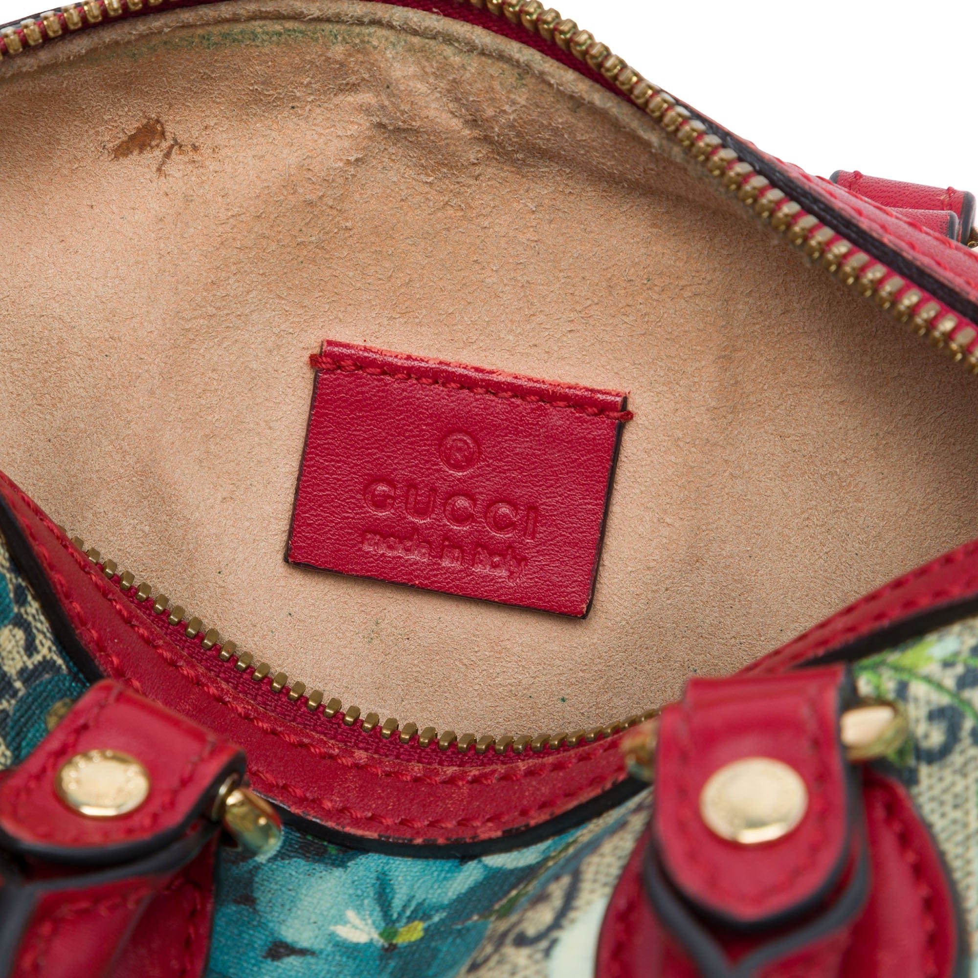 Gucci Mini GG Supreme Blooms Boston Bag