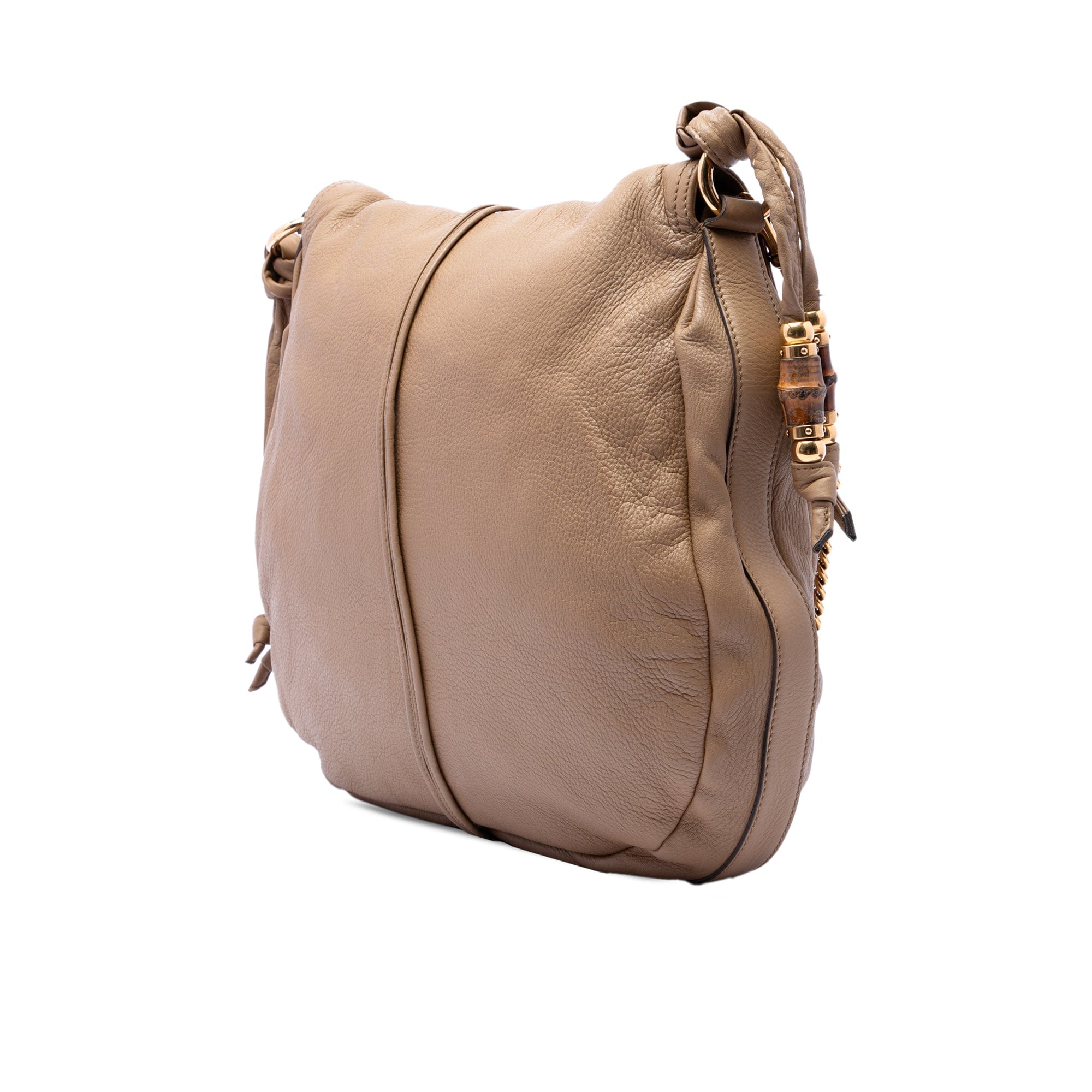 Gucci Large Pebbled Calfskin Jungle Satchel