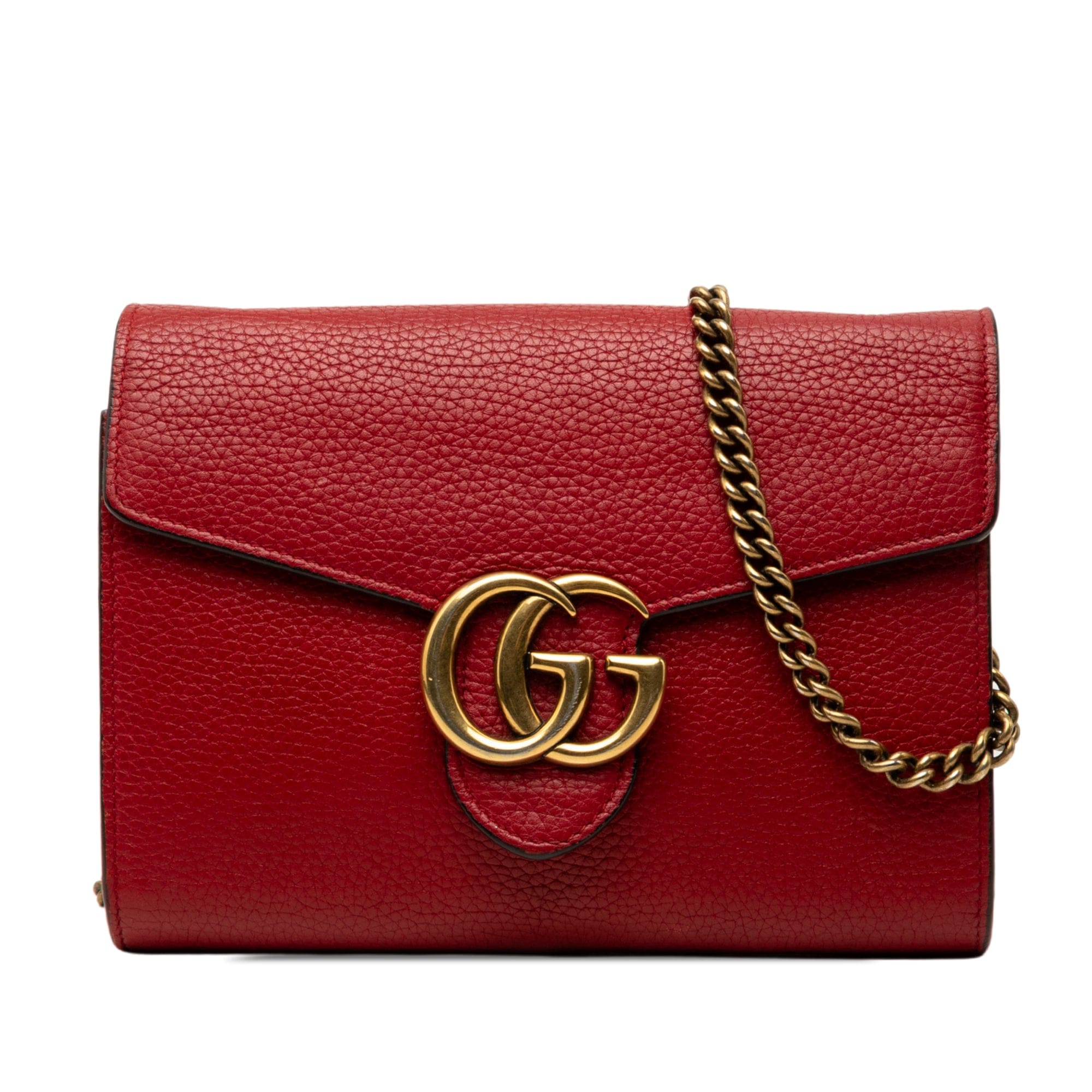 Gucci GG Marmont Calfskin Wallet on Chain
