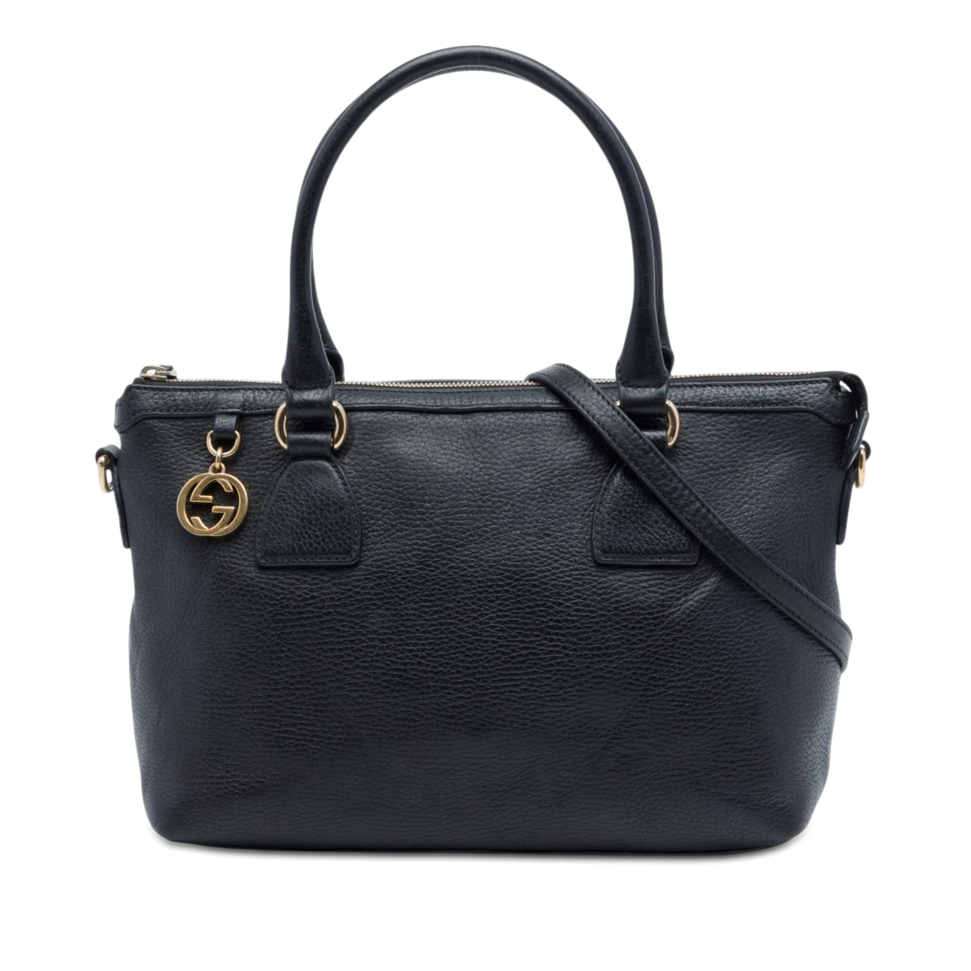 Gucci Dollar Calfskin GG Charm Satchel