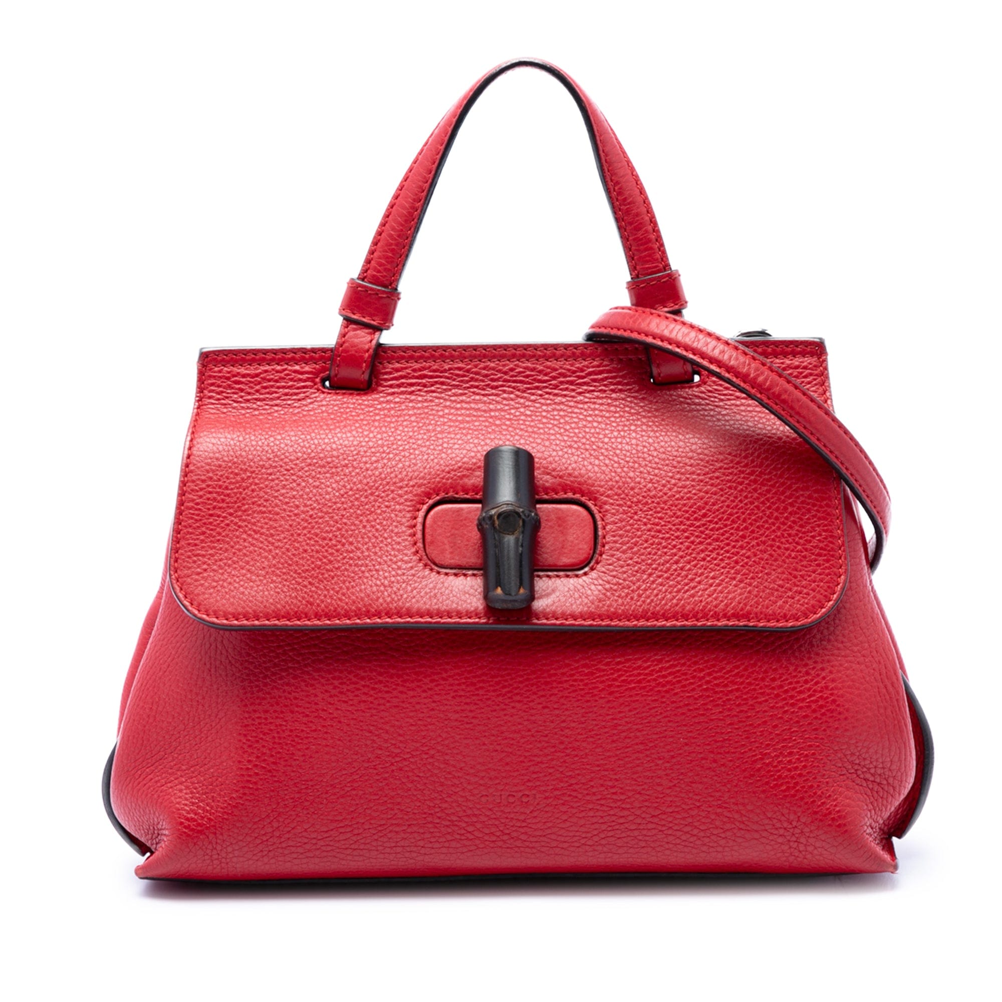 Gucci Small Calfskin Bamboo Daily Satchel