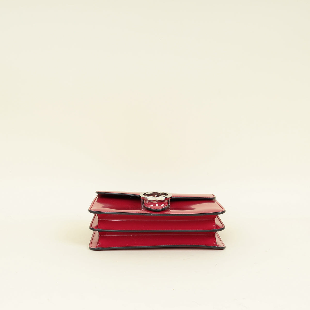 Gucci Dark Fuchsia Interlocking G Flap Chain Bag