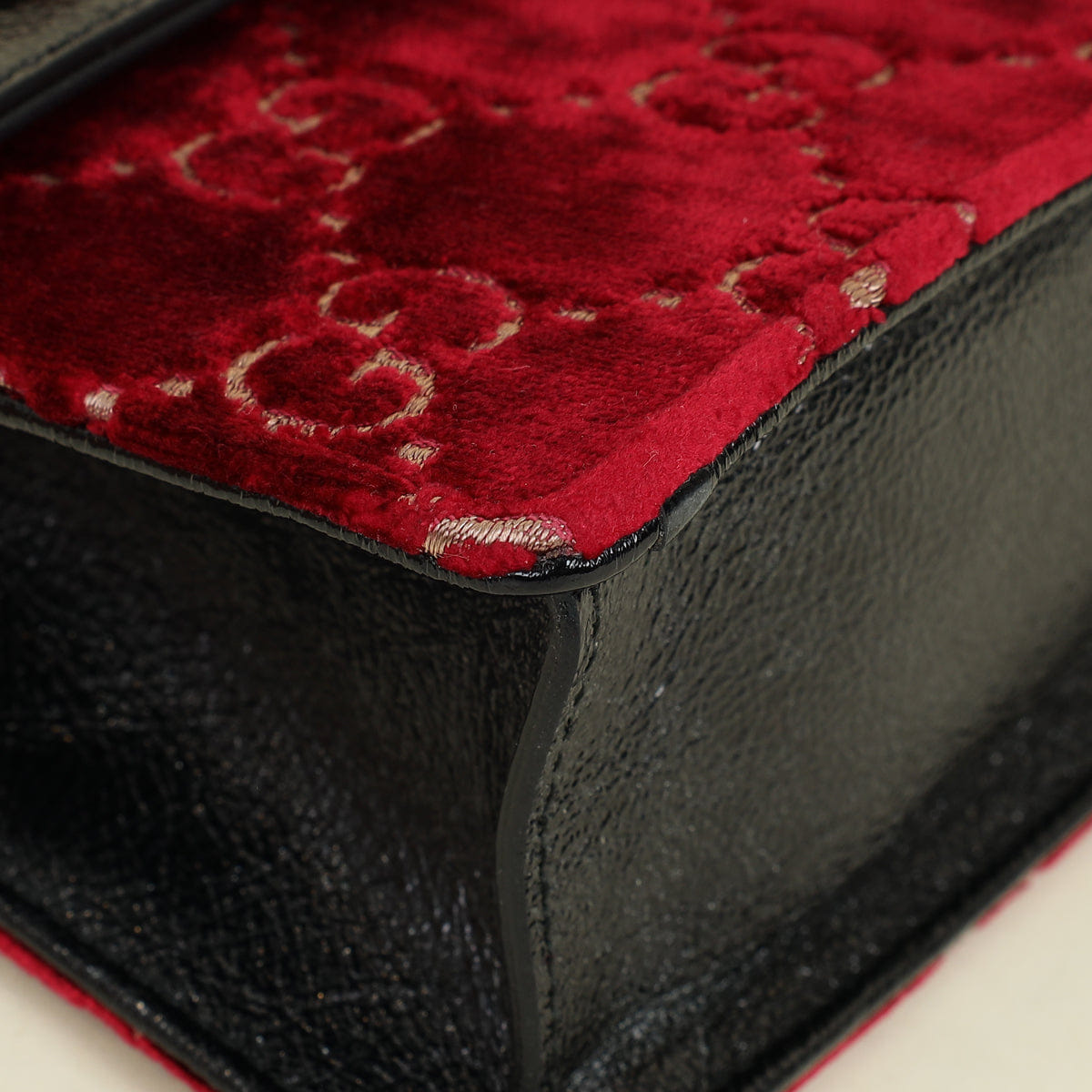 Gucci Red GG Supreme Embroidered Dionysus Flap Bag