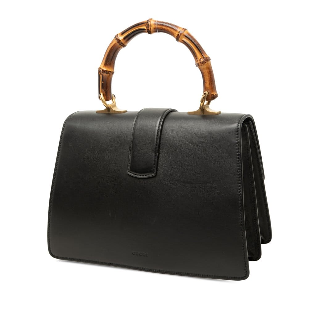 Gucci Medium Bamboo Dionysus Web Leather Satchel