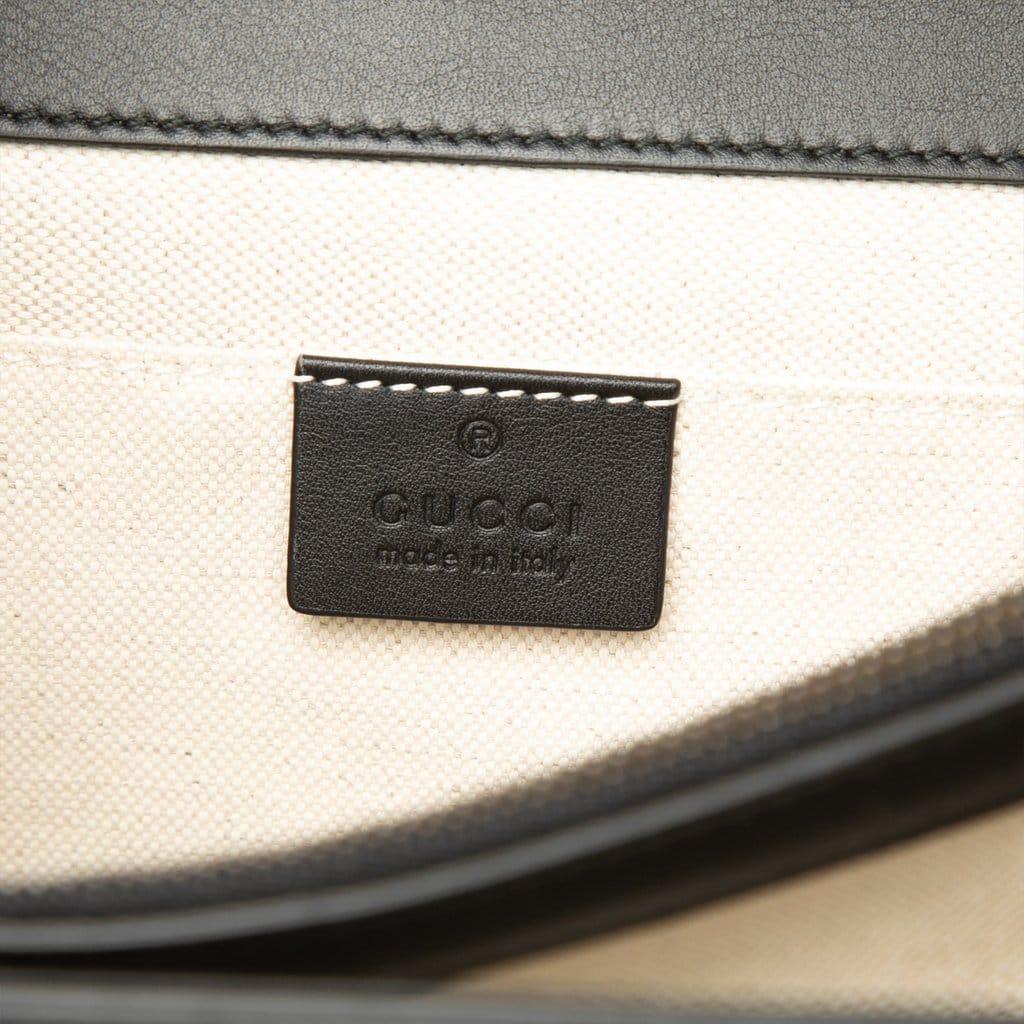 Gucci Medium Bamboo Dionysus Web Leather Satchel