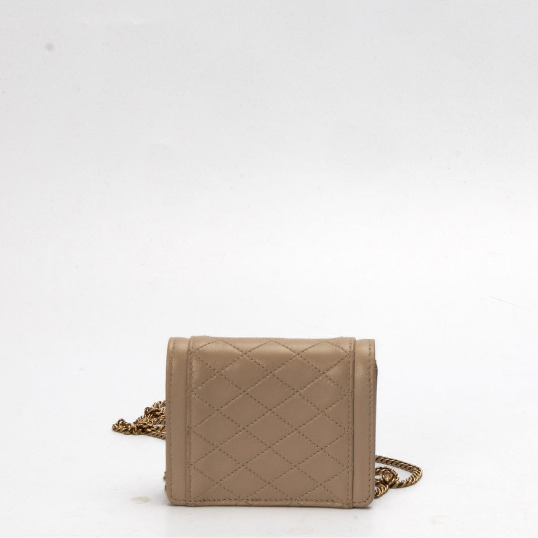 Saint Laurent Quilted Micro Gaby Crossbody Bag