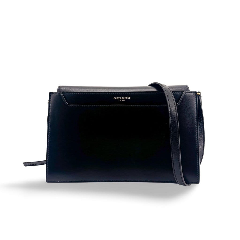 Saint Laurent Catherine Leather Satchel Crossbody Bag