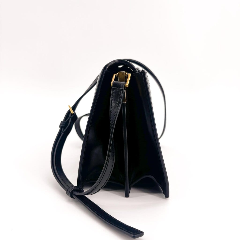 Saint Laurent Catherine Leather Satchel Crossbody Bag
