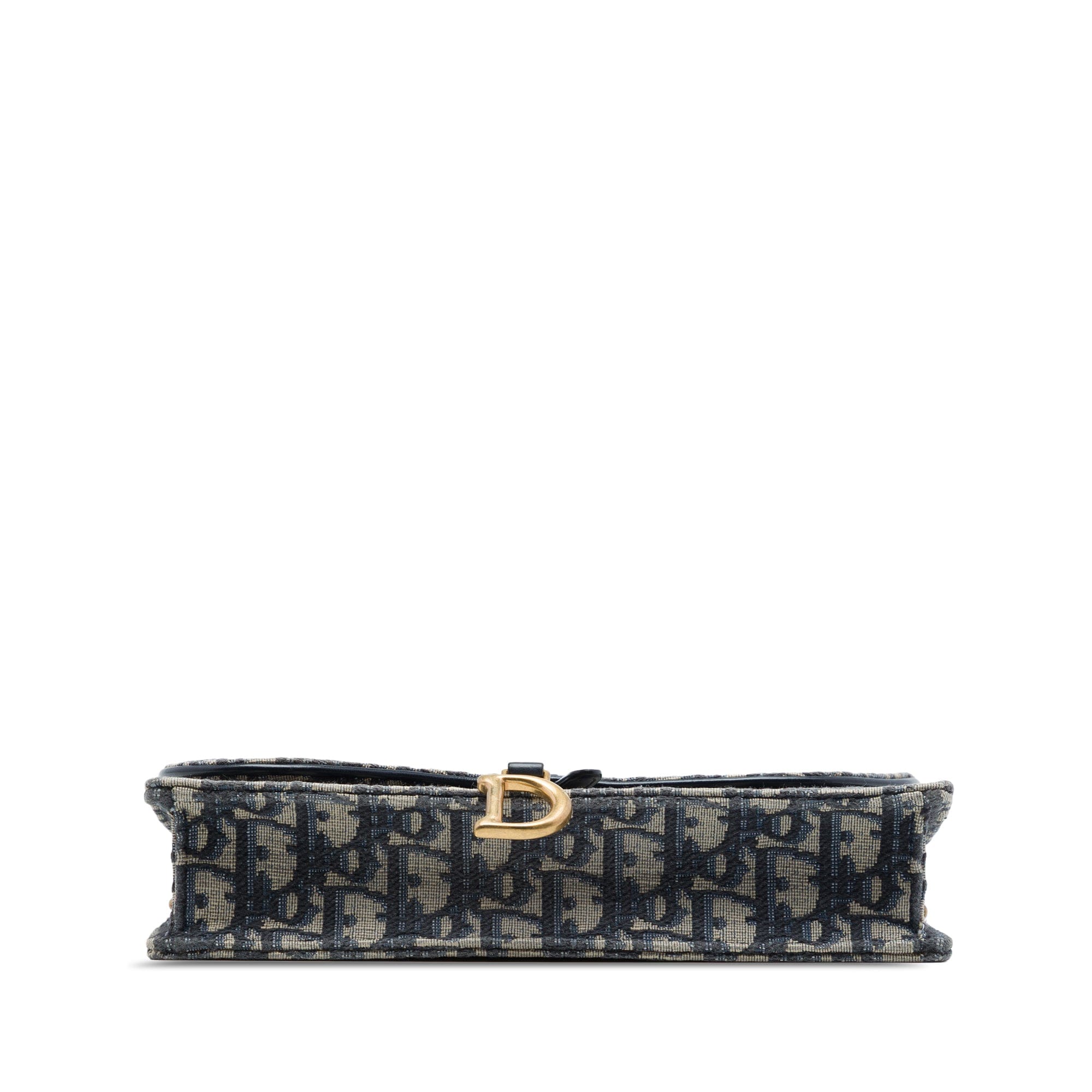 Dior Oblique Canvas Saddle Pouch Wallet on Chain