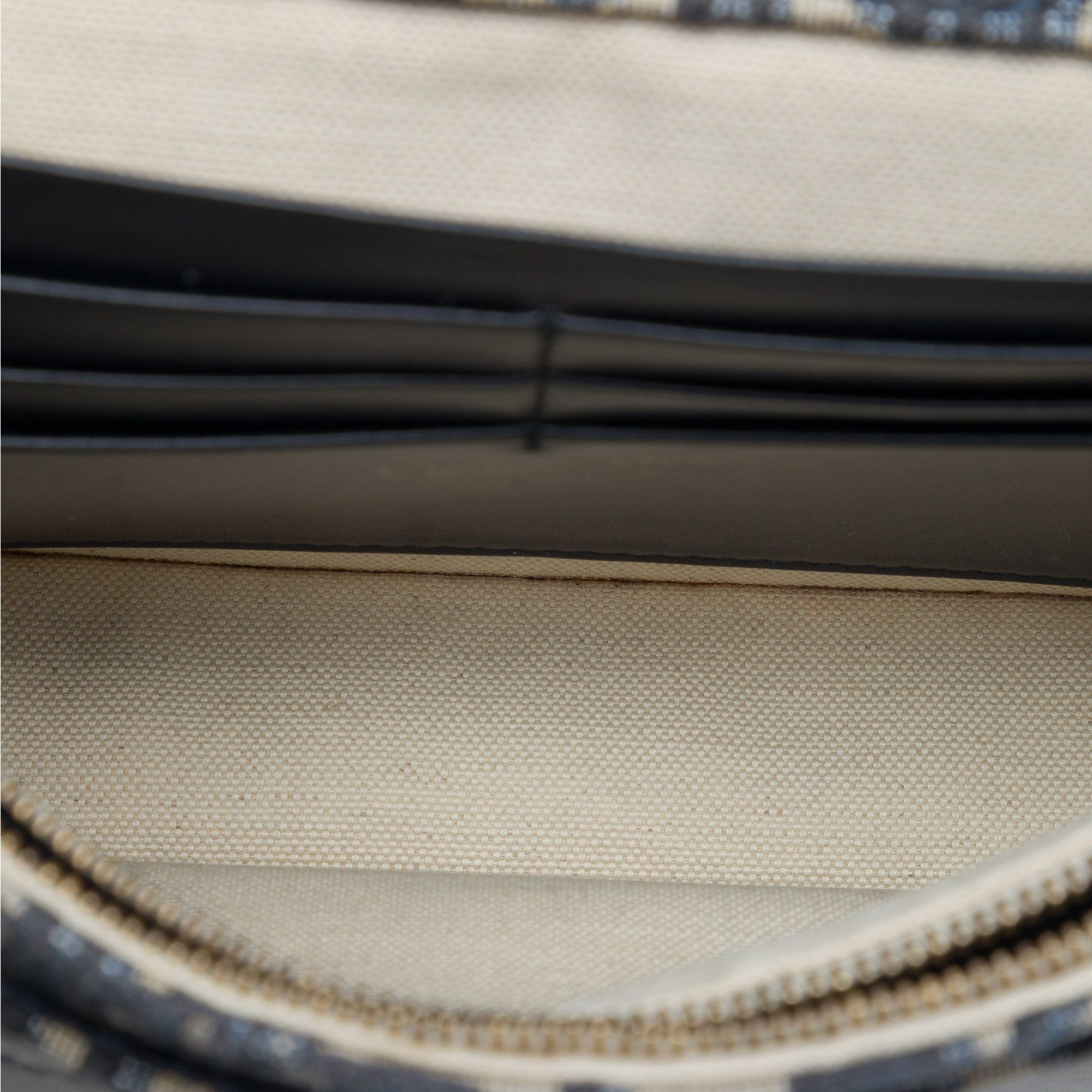 Dior Oblique Canvas Saddle Pouch Wallet on Chain