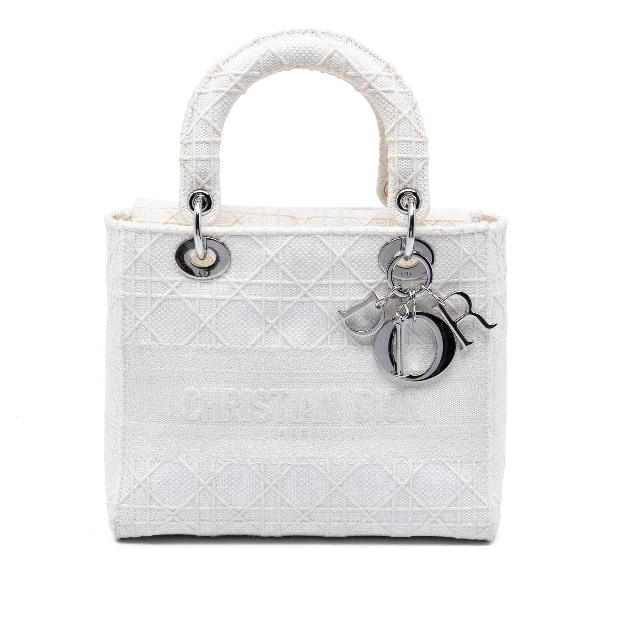 Dior Medium Canvas Cannage Lady D Lite