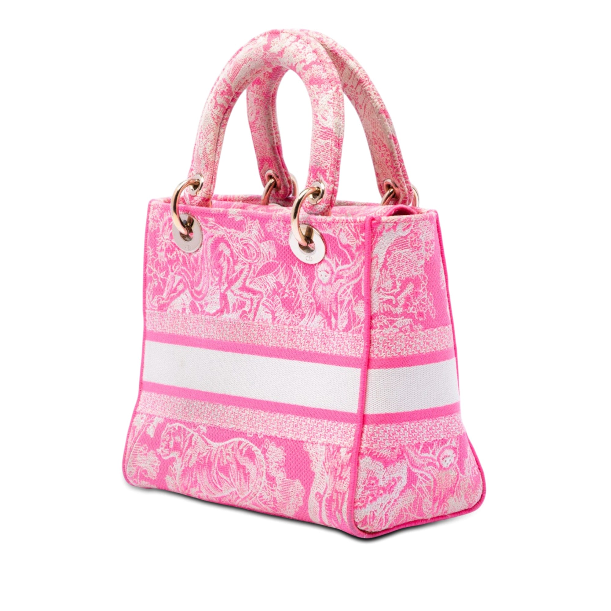Dior Medium Embroidered Canvas Toile De Jouy Lady D Lite