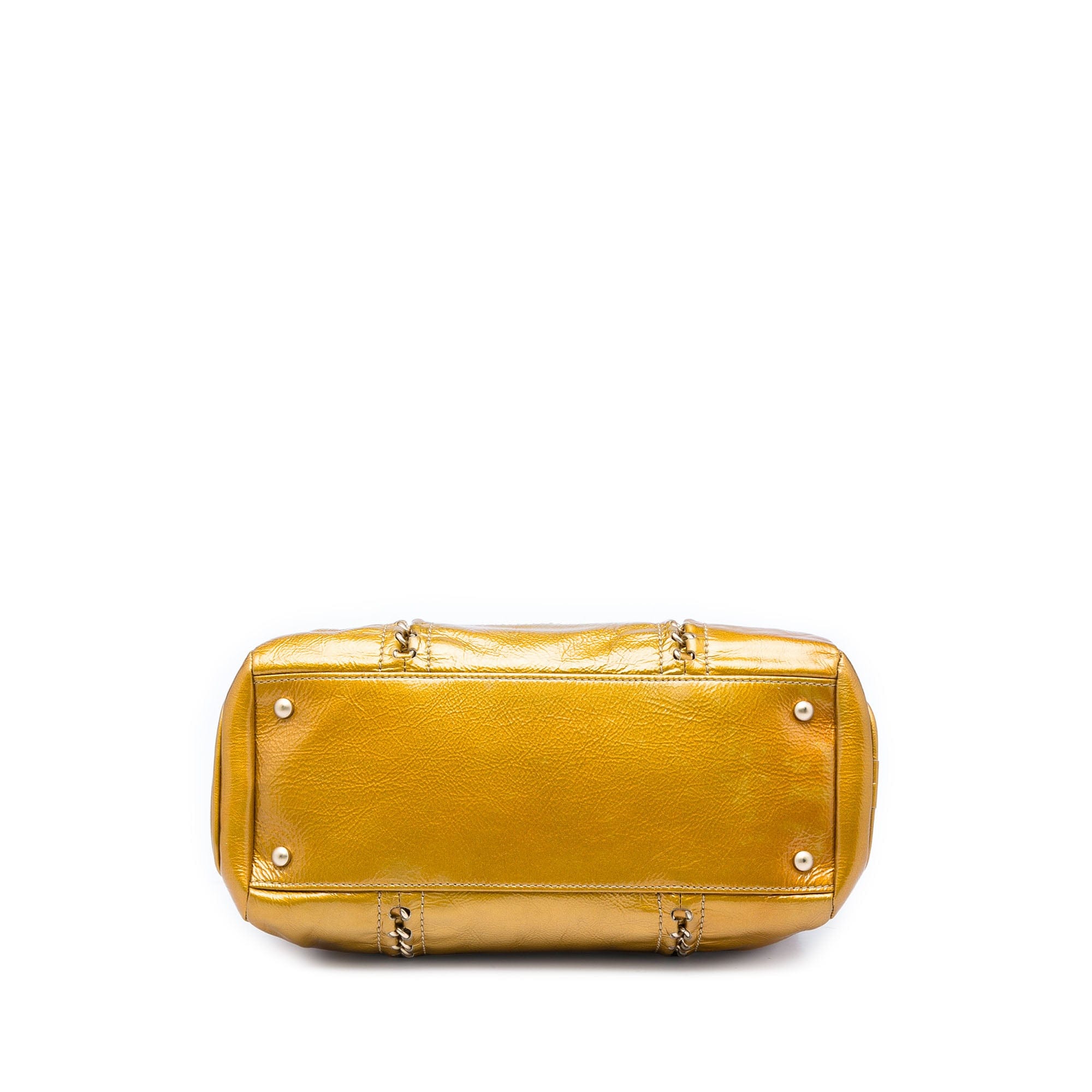 Chanel Medium Crinkled Patent Luxe Ligne Tote