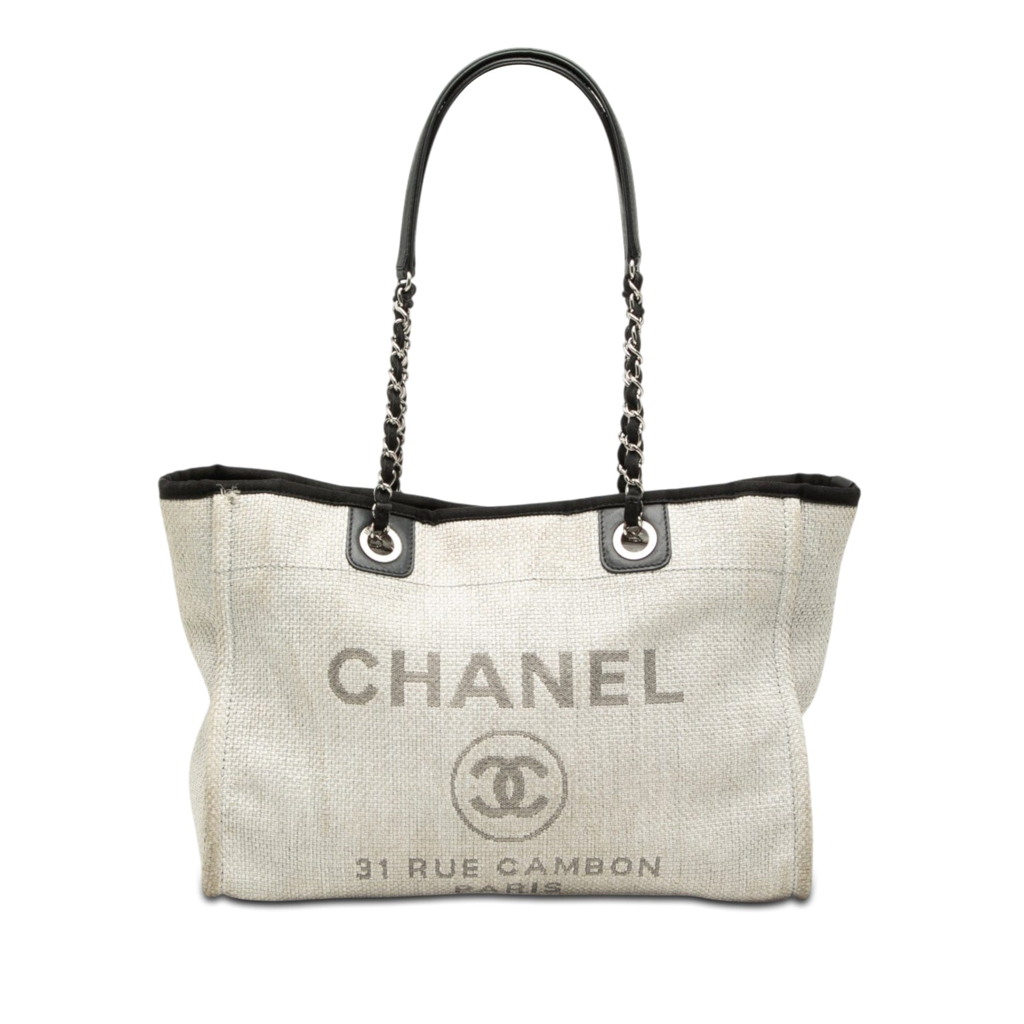 Chanel Small Canvas Deauville Tote