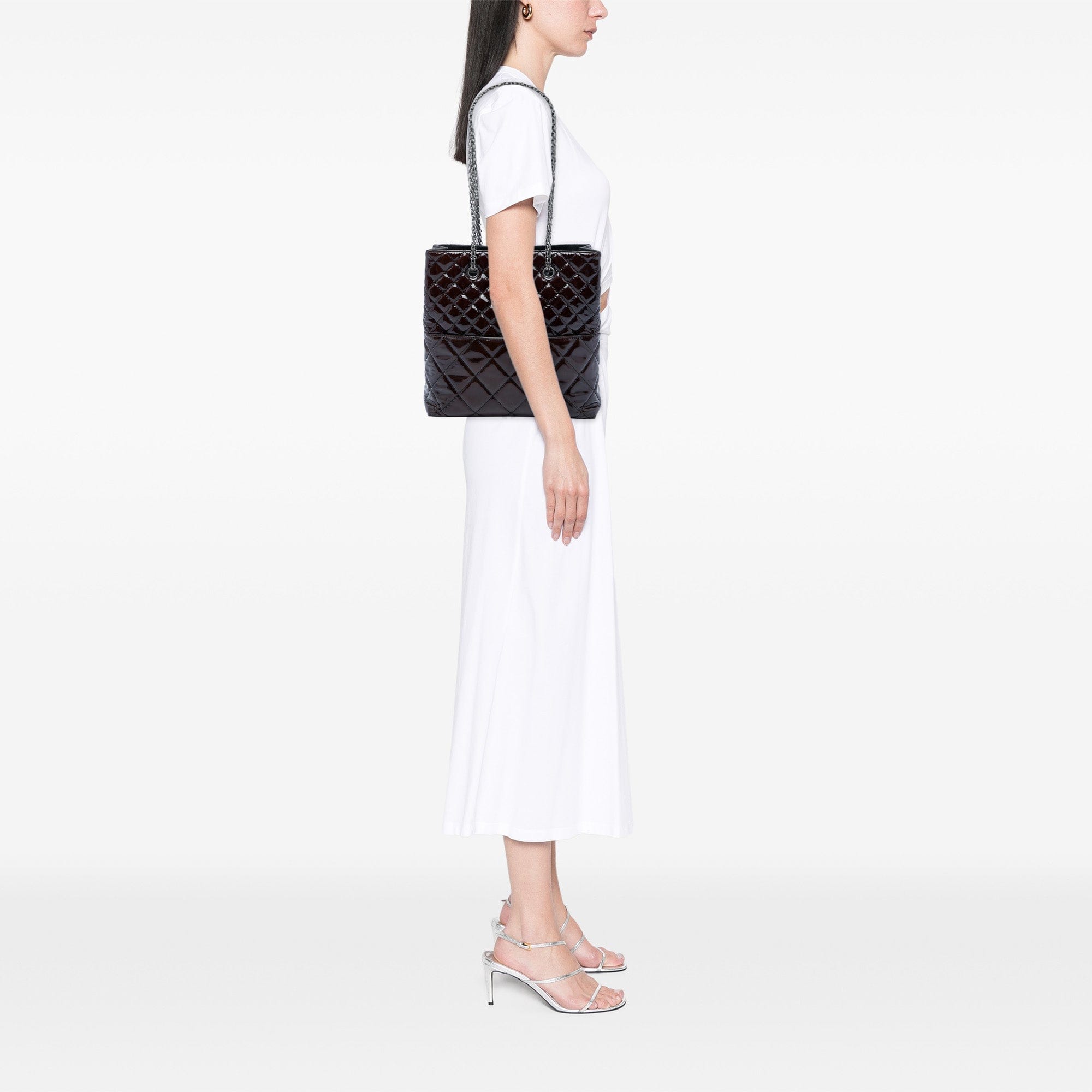 Chanel Quilted Patent Reissue 2.55 Tote