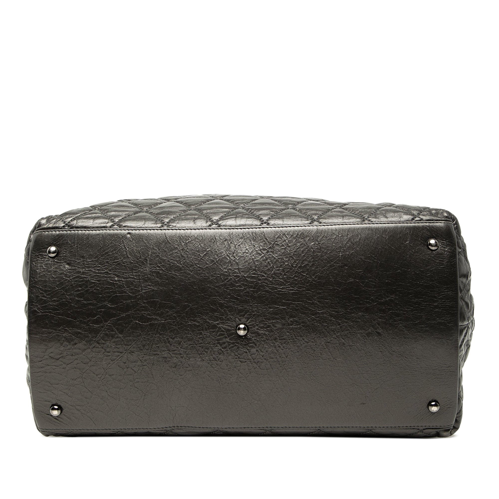 Chanel Large Glazed Calfskin Quilted Chain Me Tote
