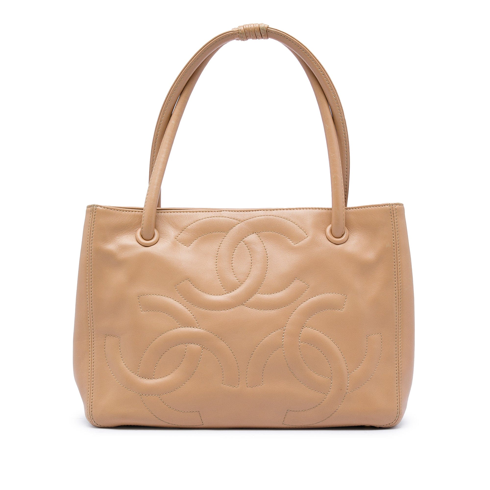 Chanel Lambskin Triple CC Tote