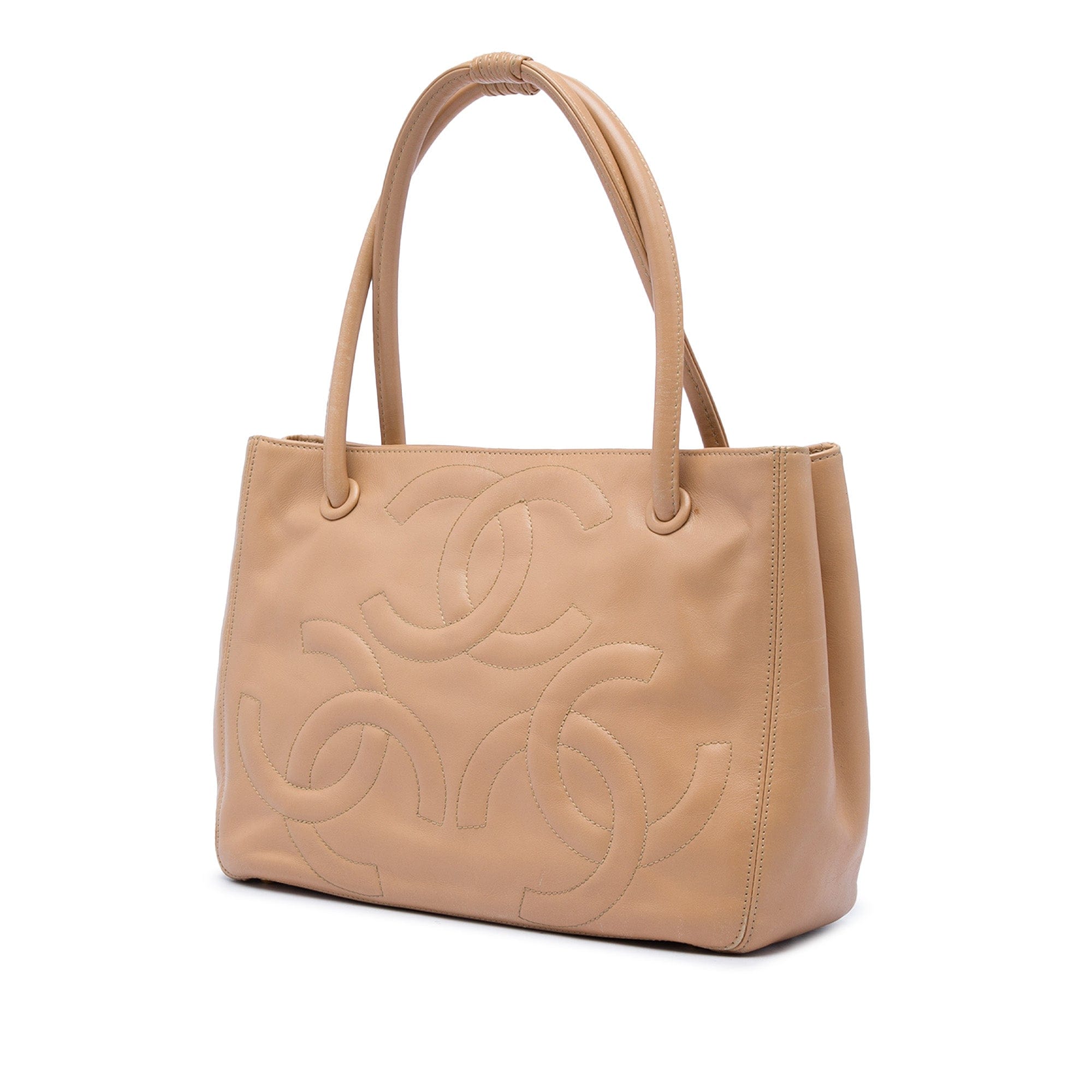 Chanel Lambskin Triple CC Tote