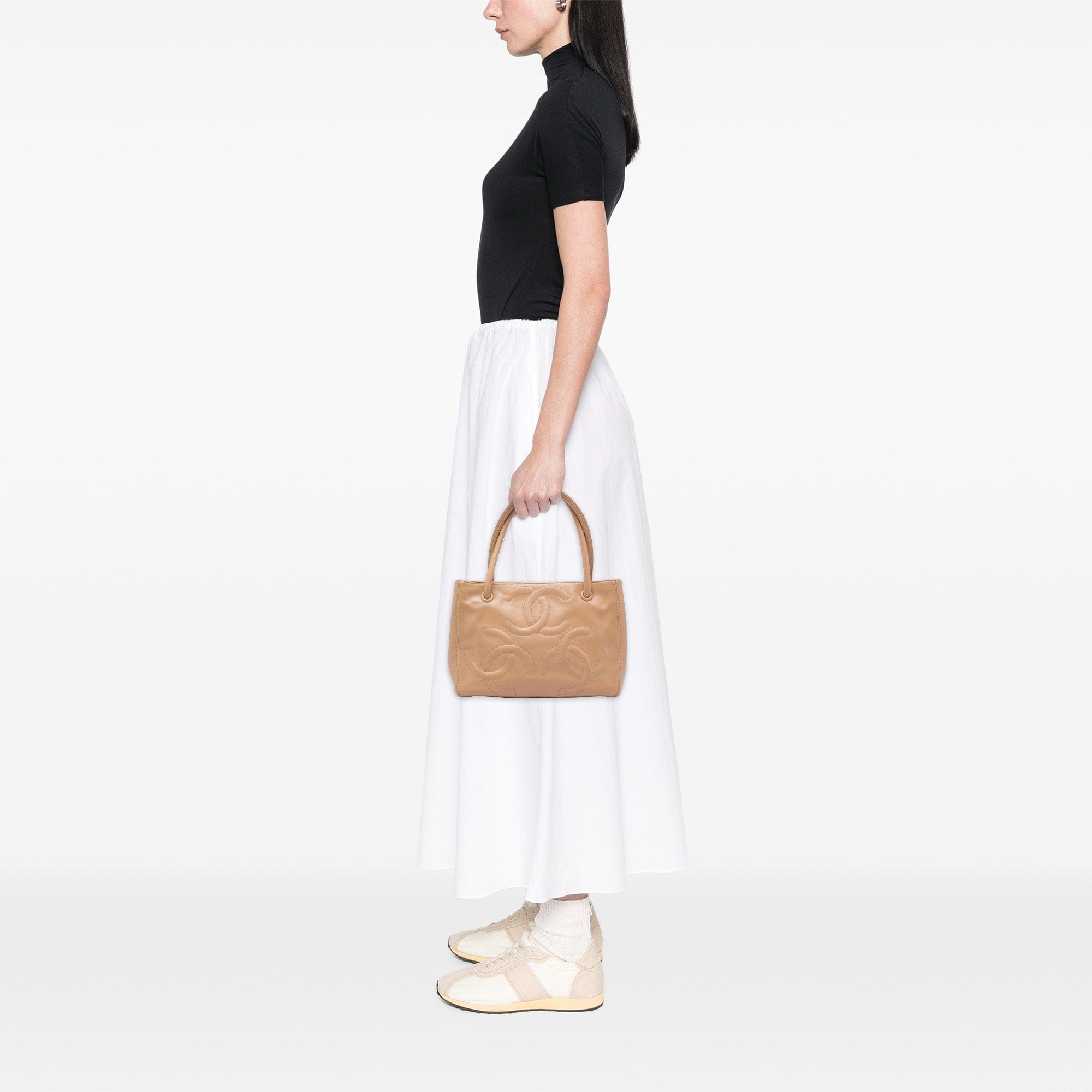 Chanel Lambskin Triple CC Tote
