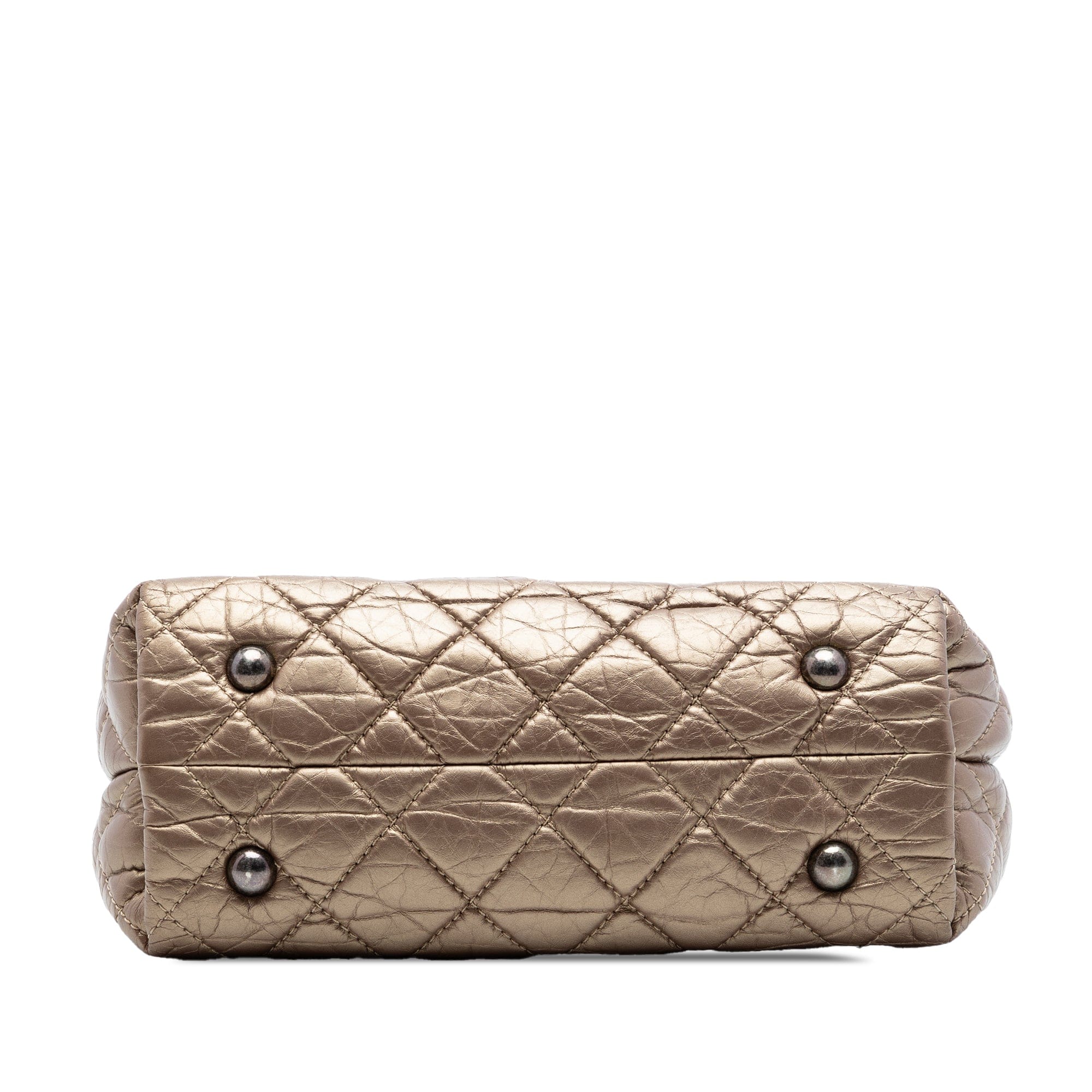 Chanel Quilted Metallic Aged Calfskin Reissue 2.55 Tote