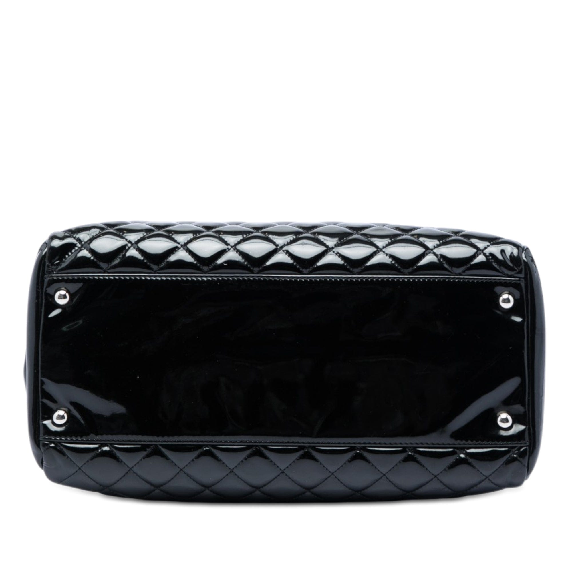 Chanel CC Quilted Patent North South Tote