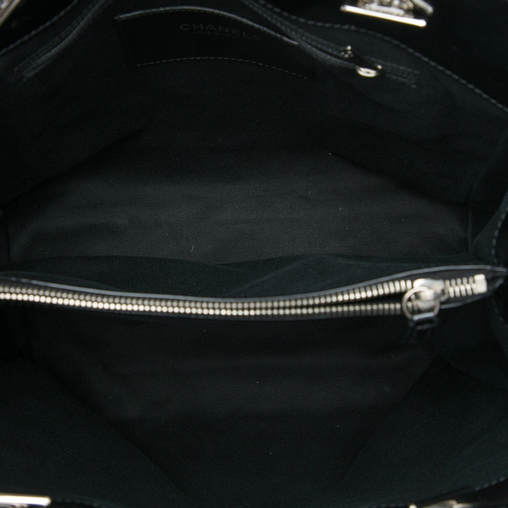 Chanel CC Quilted Patent North South Tote