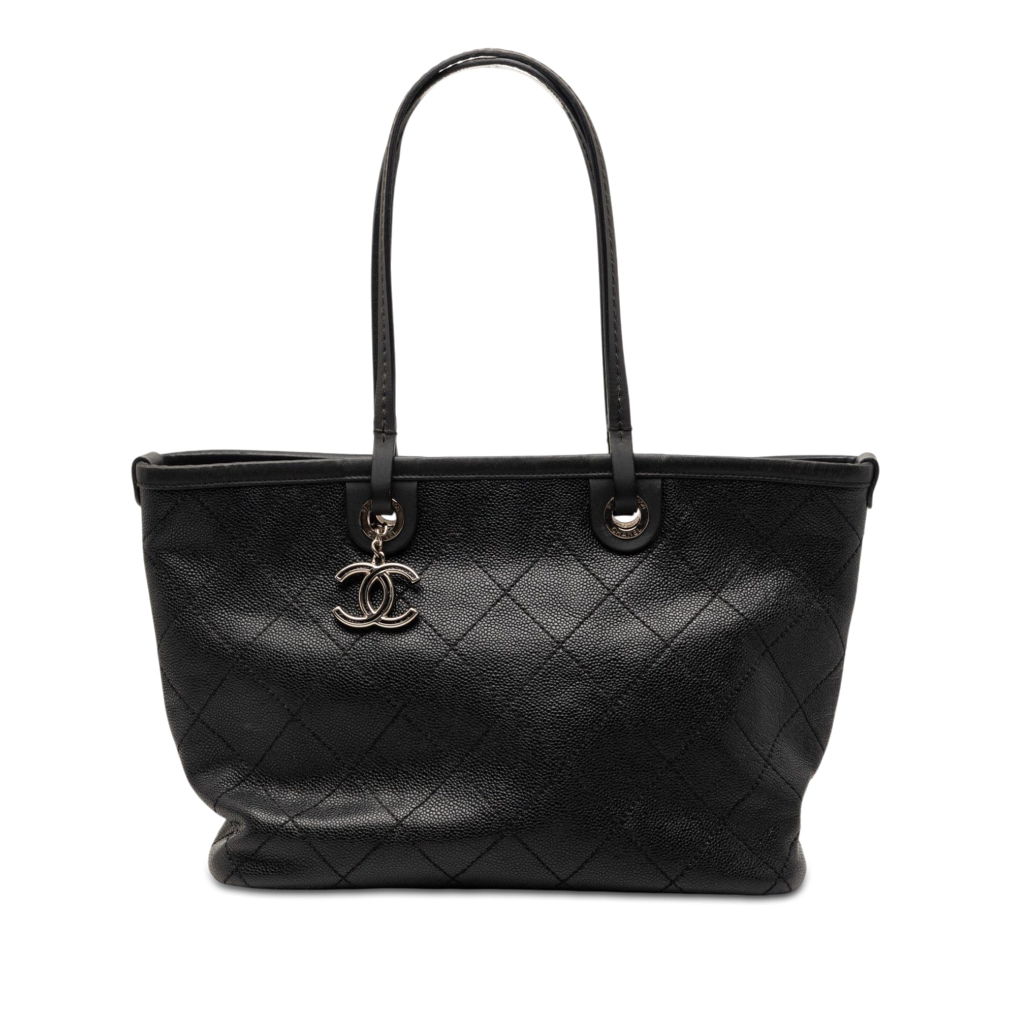 Chanel CC Caviar Wild Stitch On the Road Tote