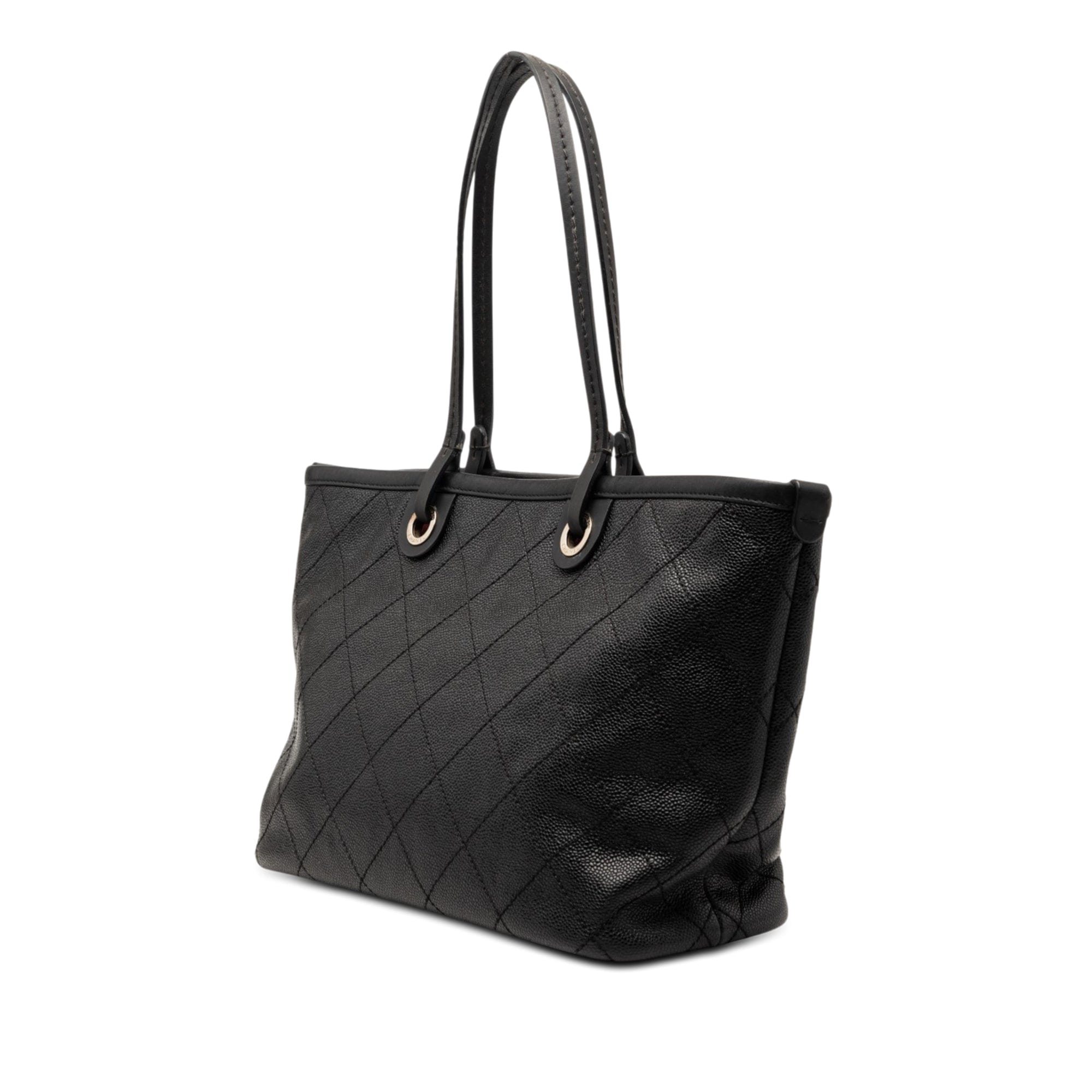 Chanel CC Caviar Wild Stitch On the Road Tote