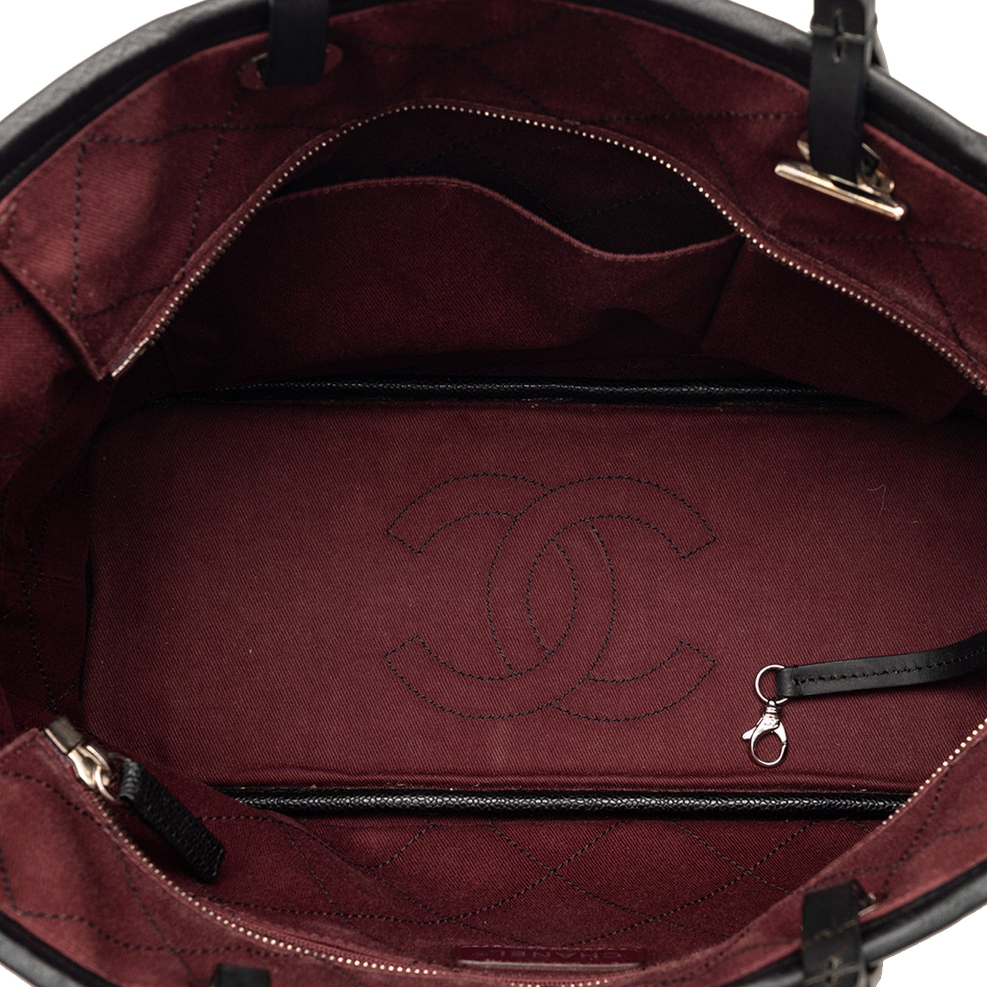 Chanel CC Caviar Wild Stitch On the Road Tote