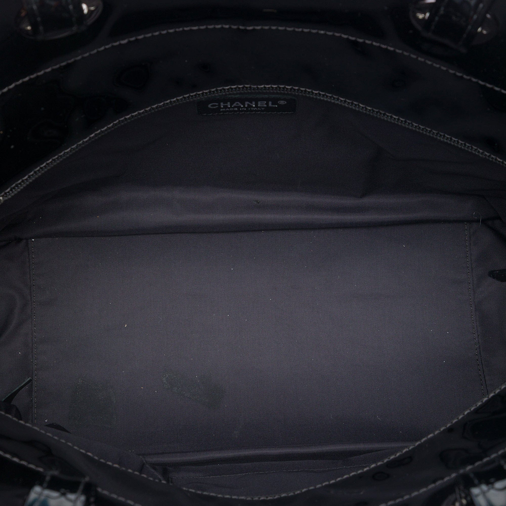 Chanel Large Quilted Patent Paris Biarritz Tote