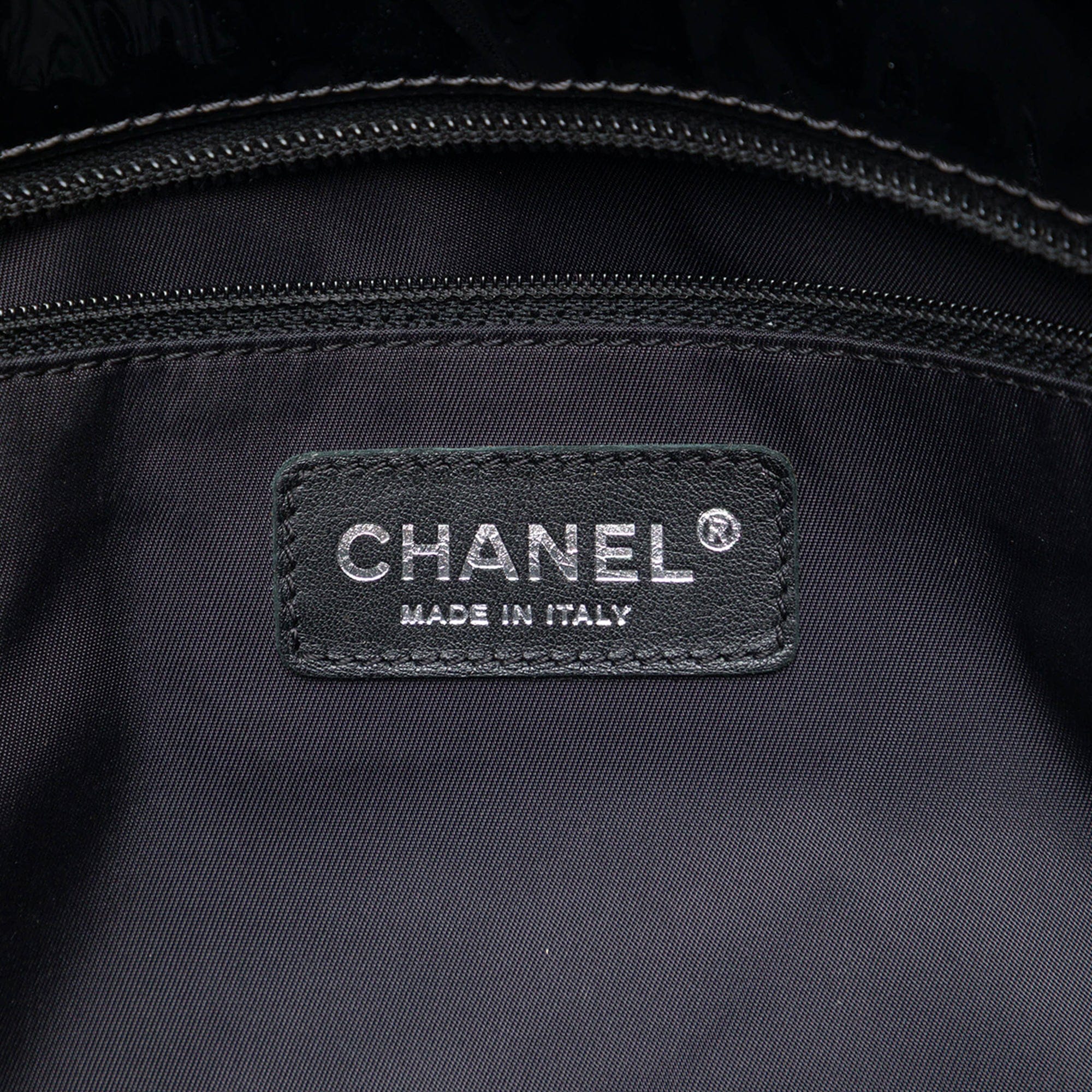 Chanel Large Quilted Patent Paris Biarritz Tote