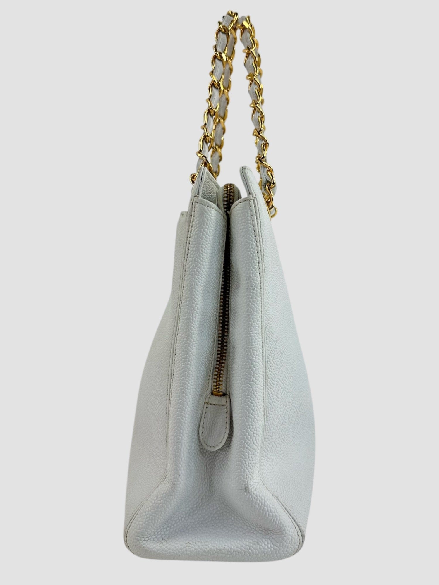 Chanel White Caviar Vintage Tote