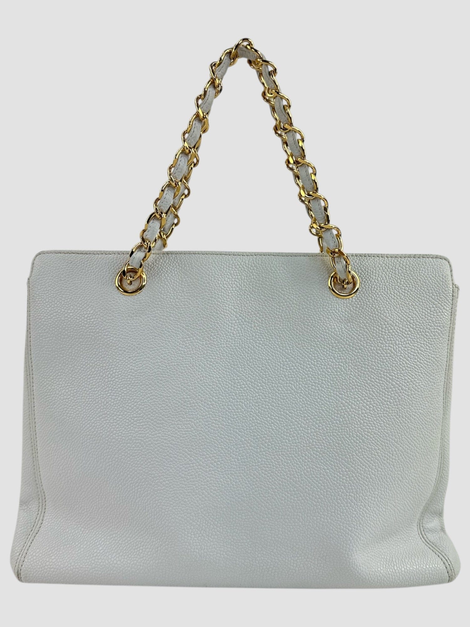 Chanel White Caviar Vintage Tote