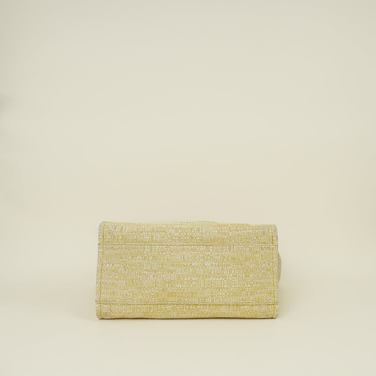 Chanel Yellow Boucle Deauville Shopping Tote Large Bag