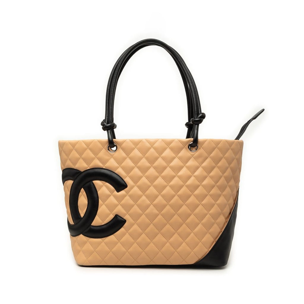 Chanel Large Quilted Lambskin Cambon Ligne Tote