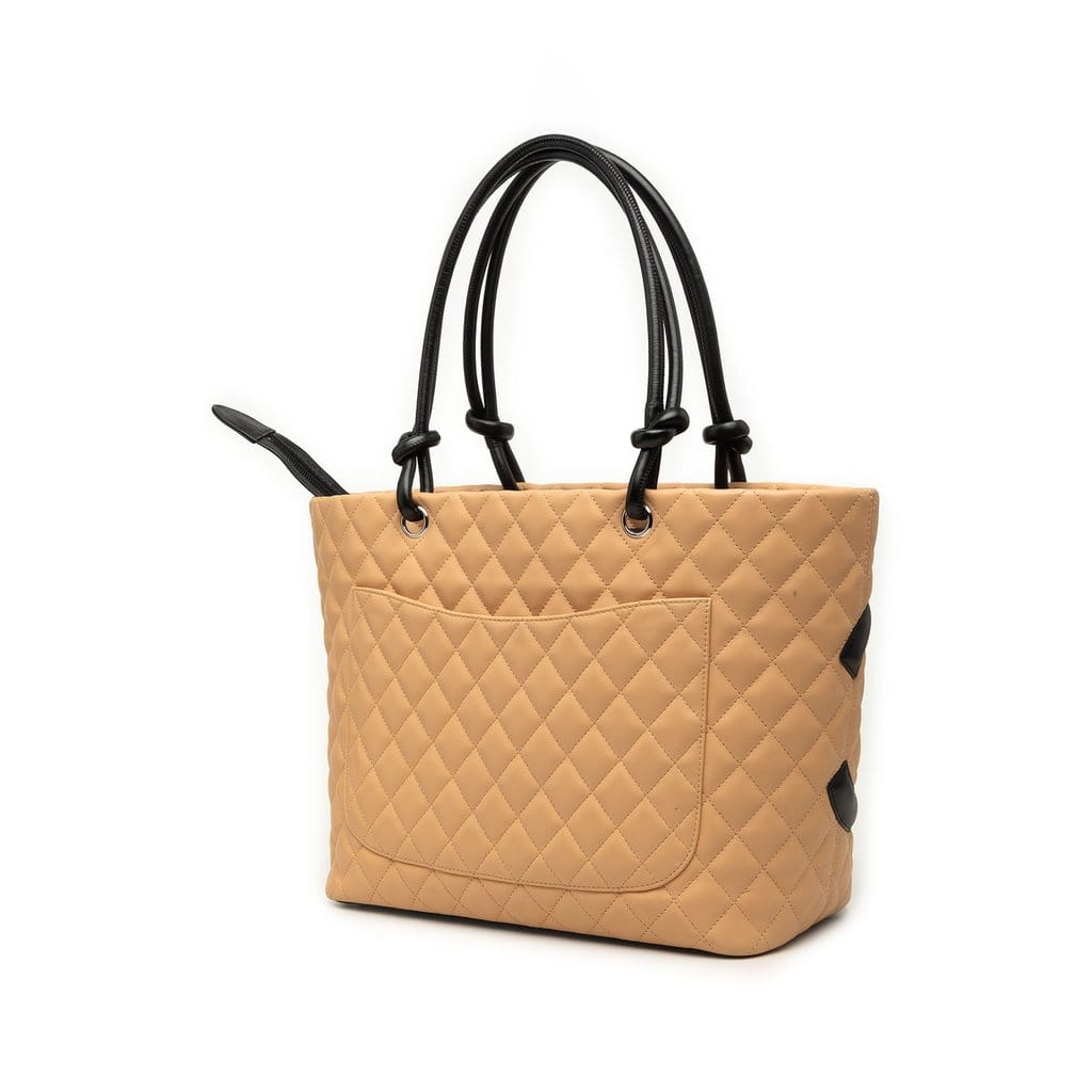 Chanel Large Quilted Lambskin Cambon Ligne Tote
