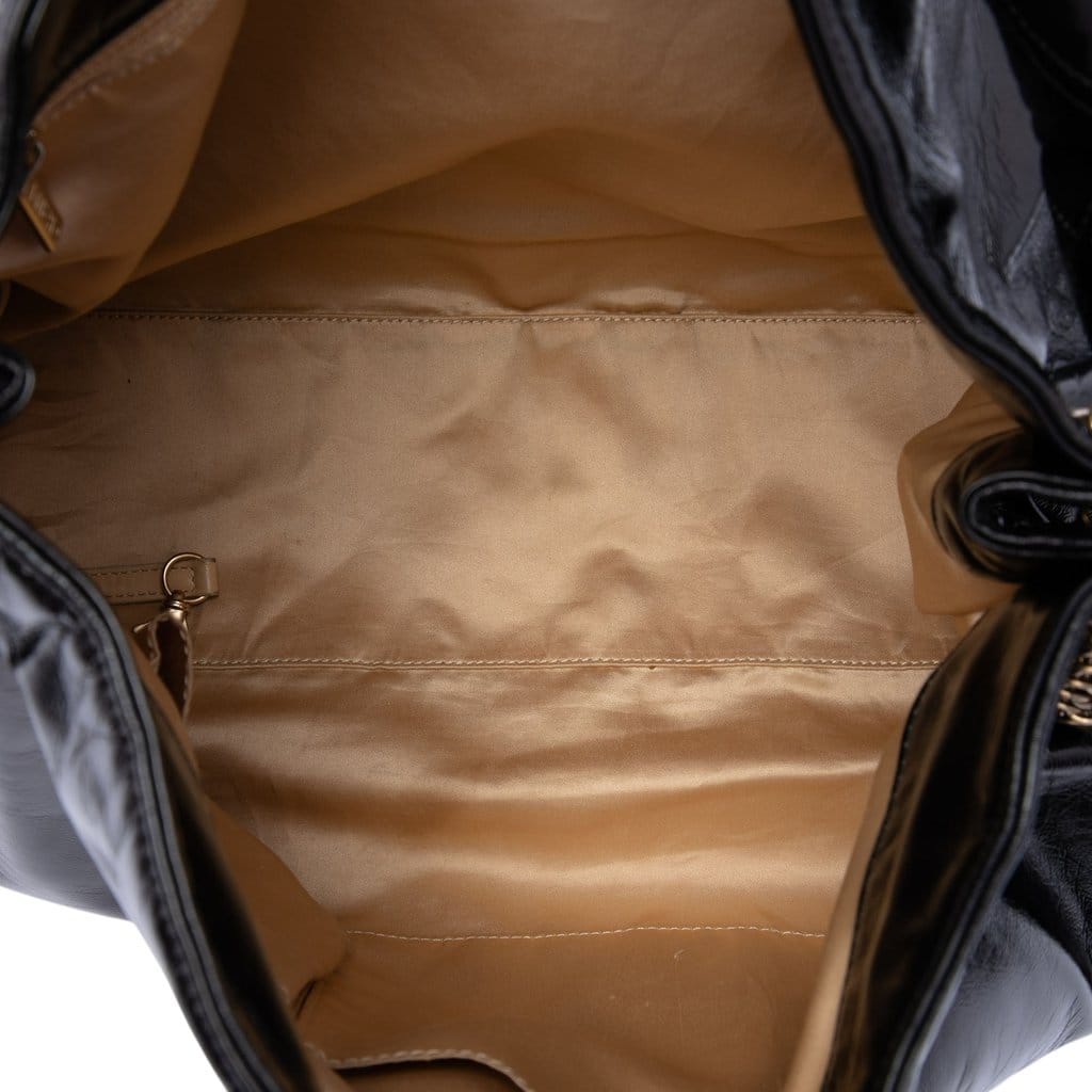 Chanel Crinkled Patent Rodeo Drive Tote