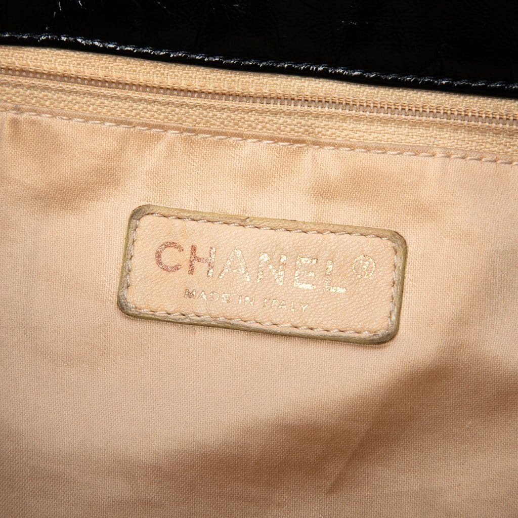 Chanel Crinkled Patent Rodeo Drive Tote