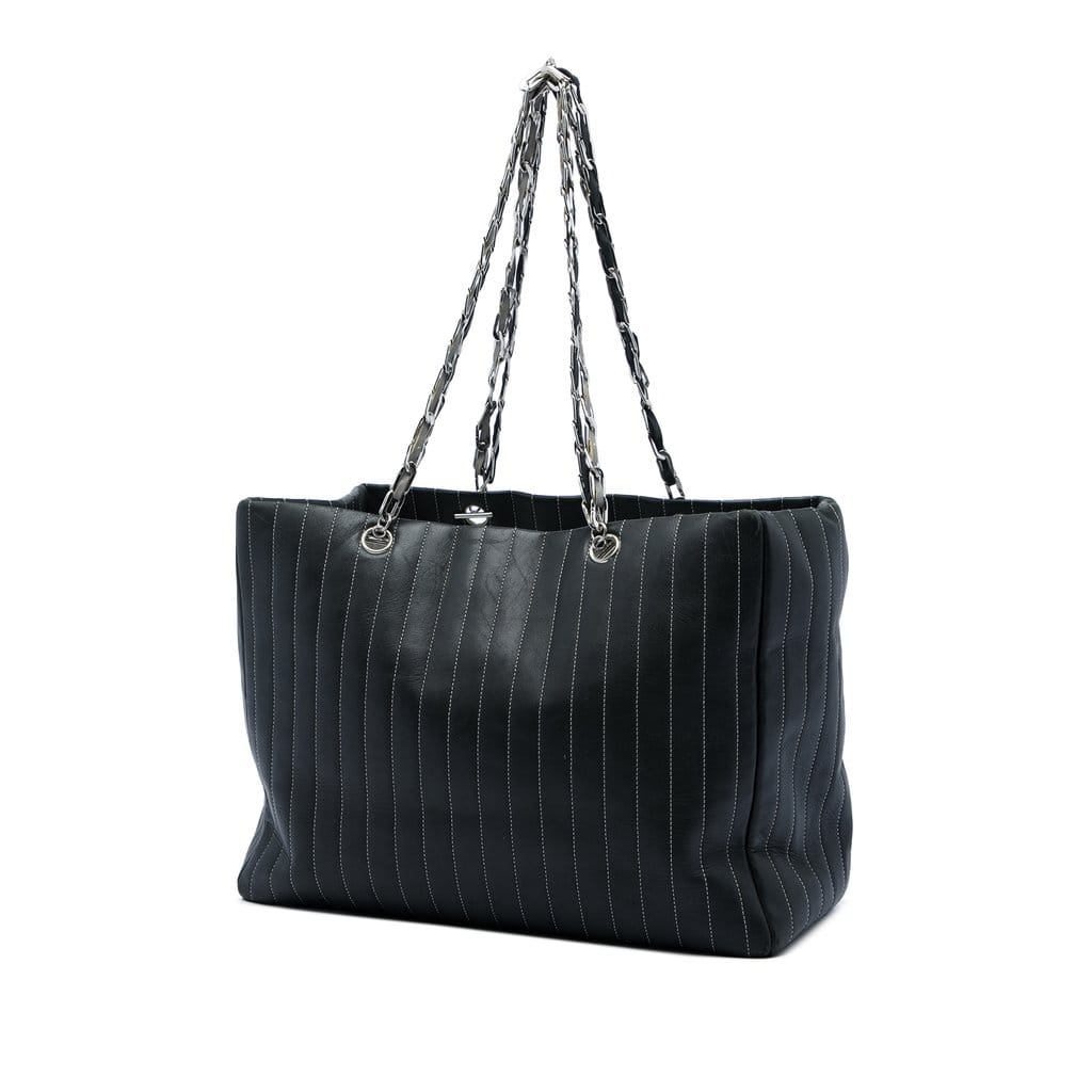 Chanel Large Lambskin Vertical Quilted Mademoiselle Tote