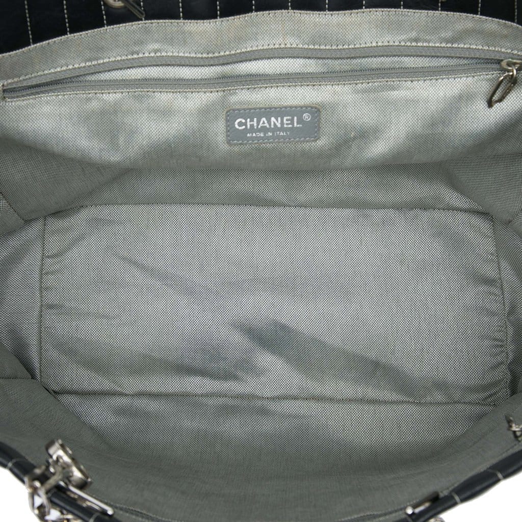 Chanel Large Lambskin Vertical Quilted Mademoiselle Tote