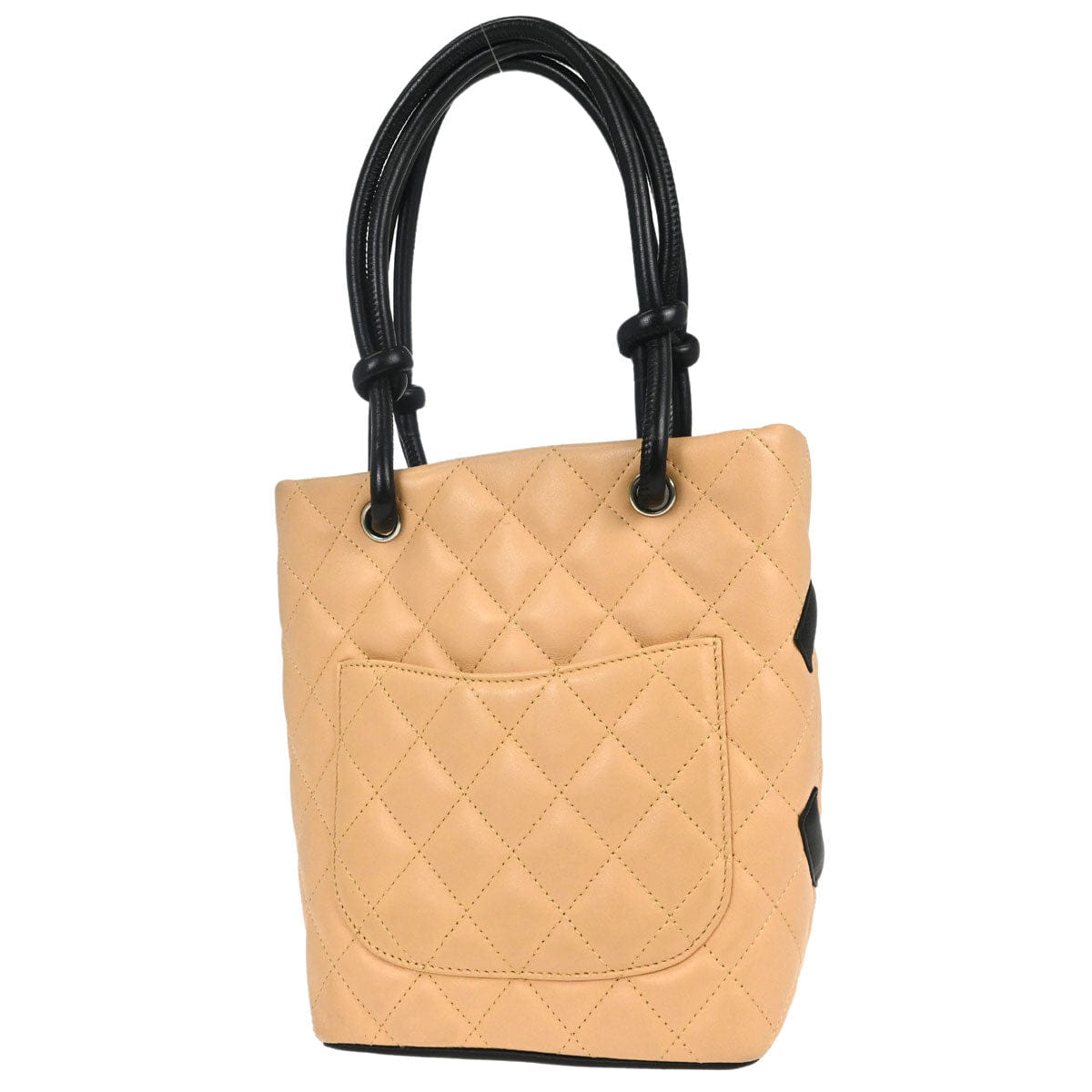Chanel 2005 - 2006 Beige Calfskin Cambon Ligne Tote Handbag